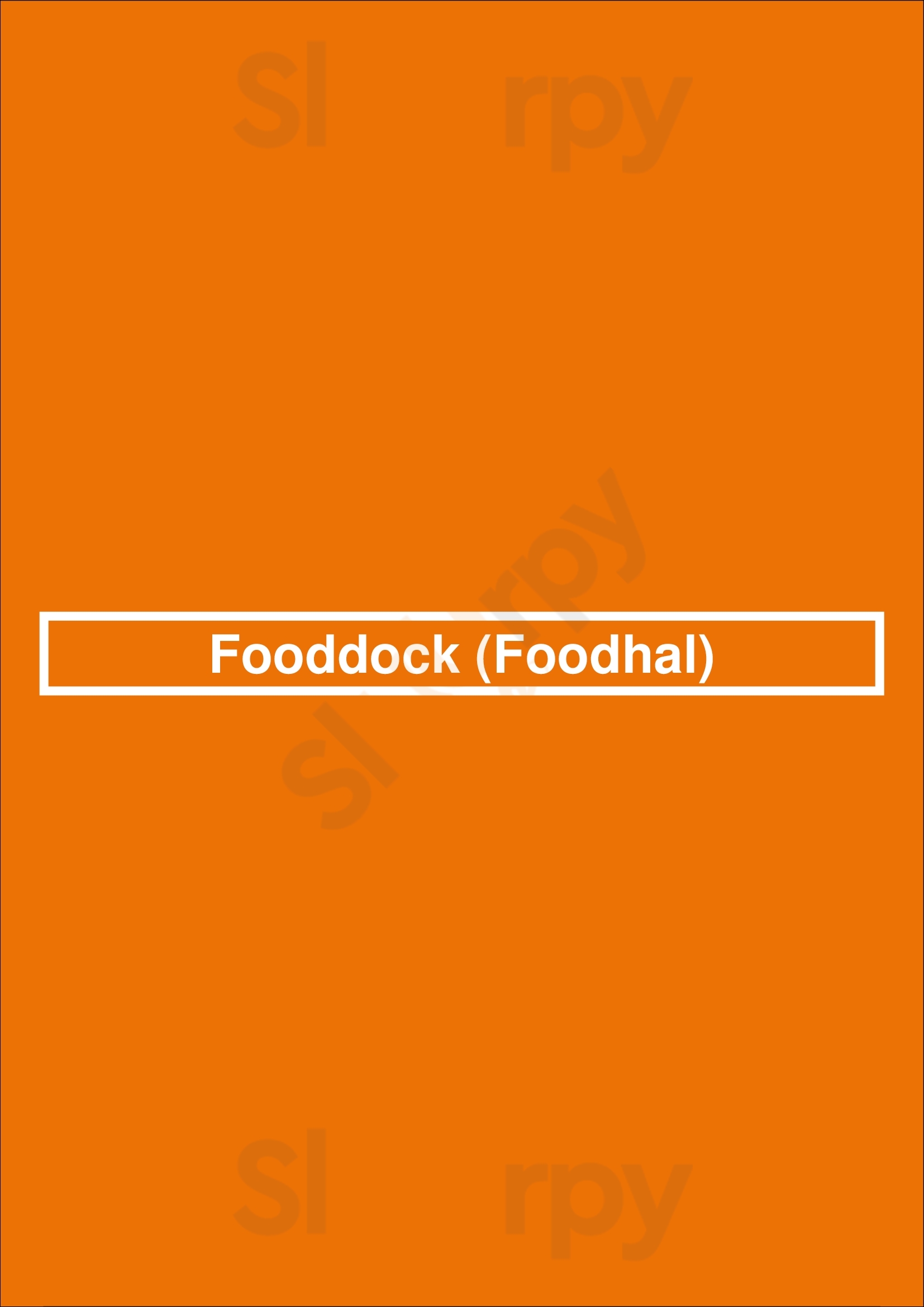 Fooddock (foodhal) Deventer Menu - 1