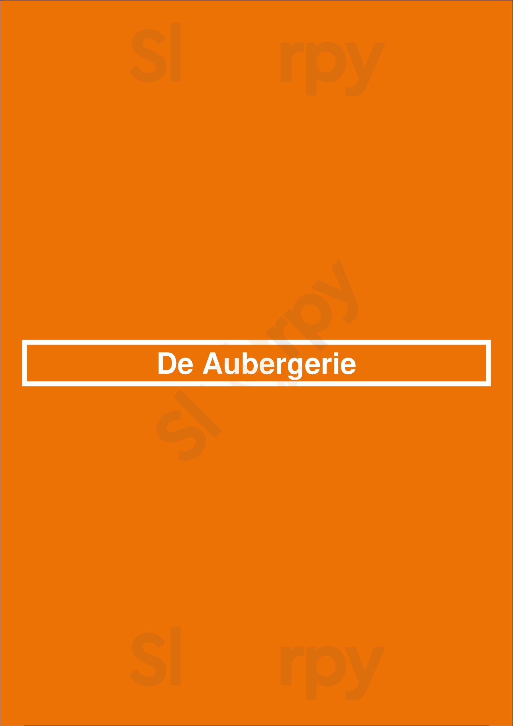 De Aubergerie Amersfoort Menu - 1