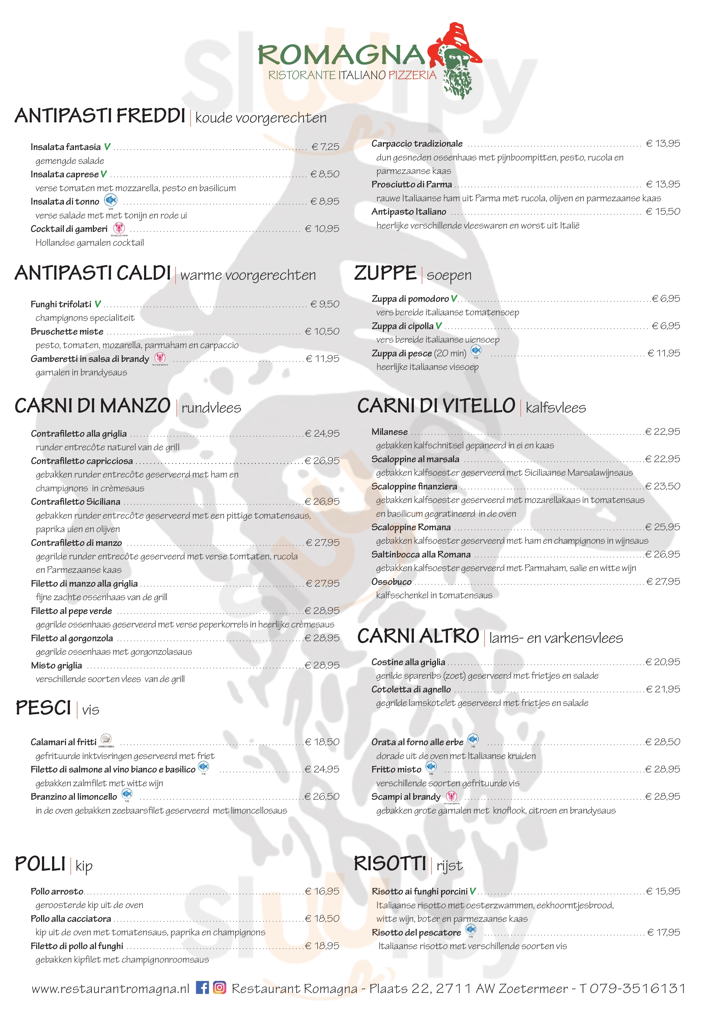 Romagna Zoetermeer Menu - 1