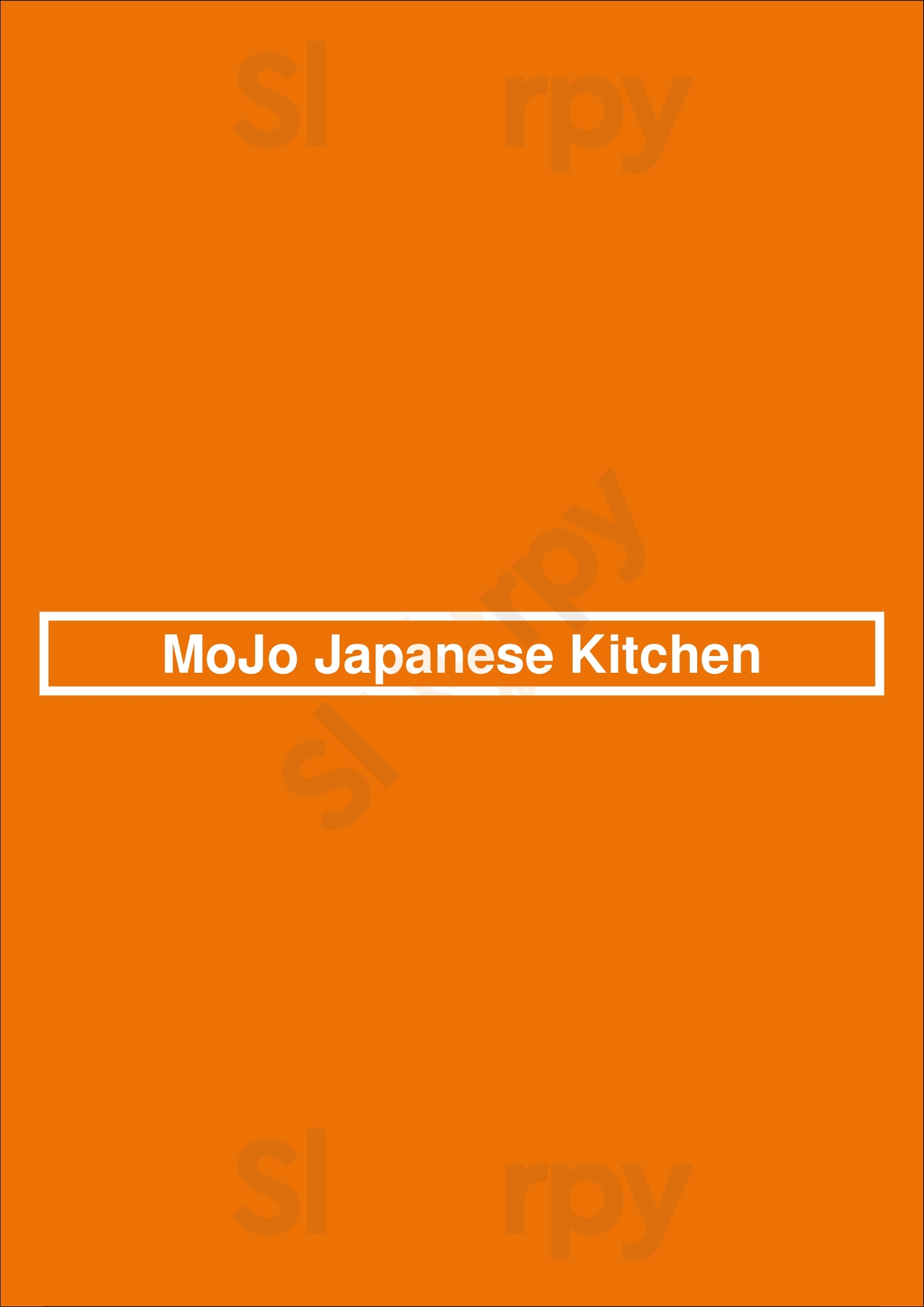 Mojo Japanese Kitchen Hilversum Menu - 1