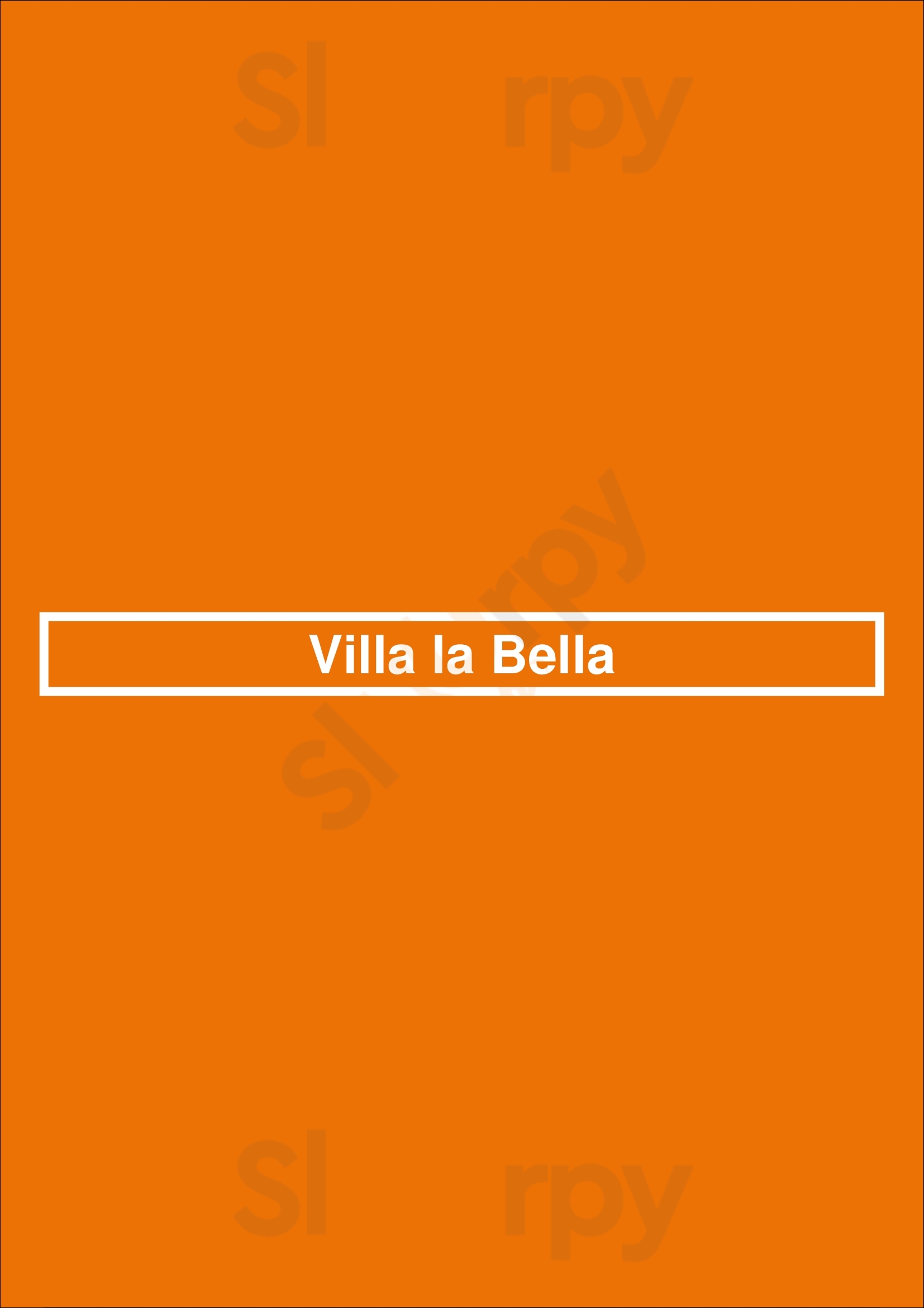 Villa La Bella Veldhoven Menu - 1