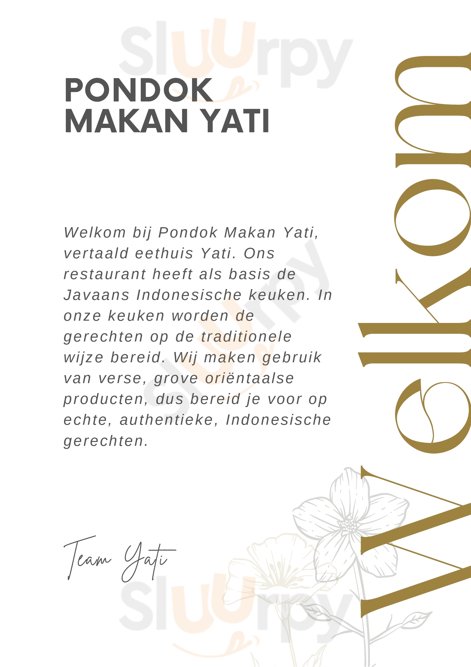 Pondok Makan Yati Indonesisch Eetcafe Oosterhout Menu - 1