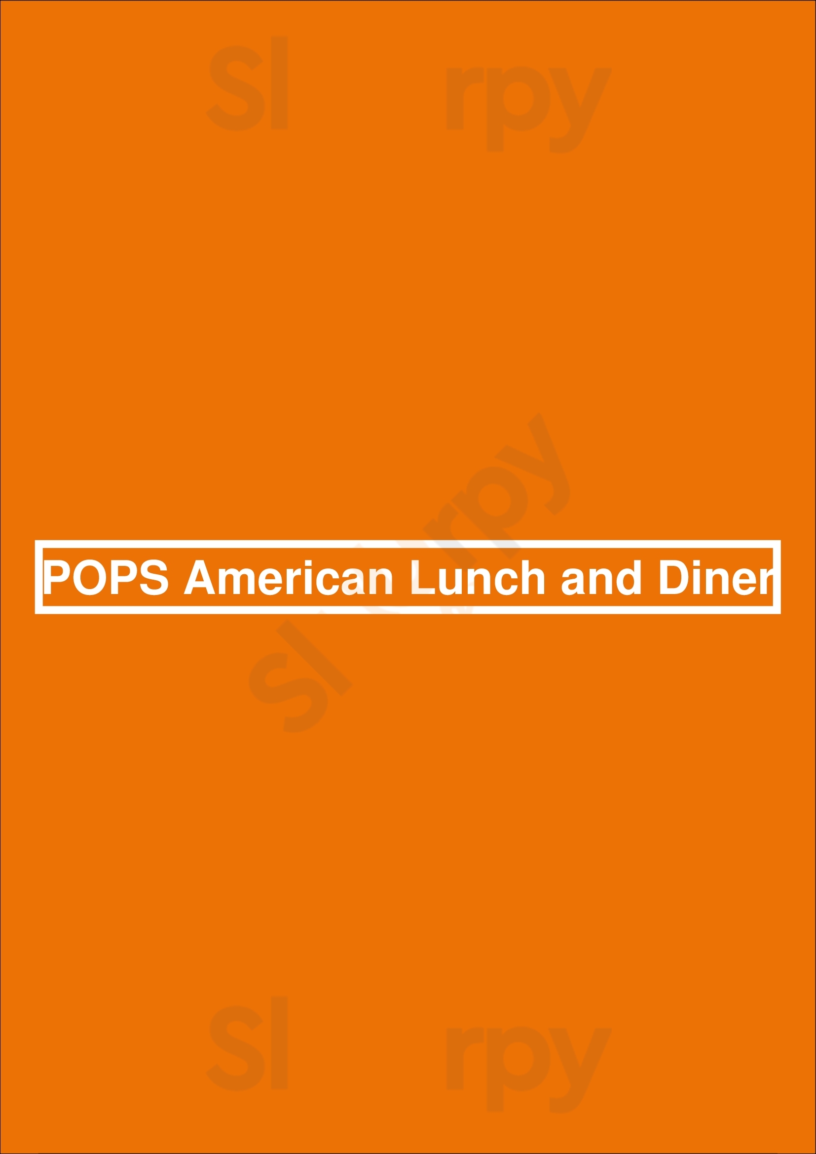 Pops American Lunch And Diner Wassenaar Menu - 1