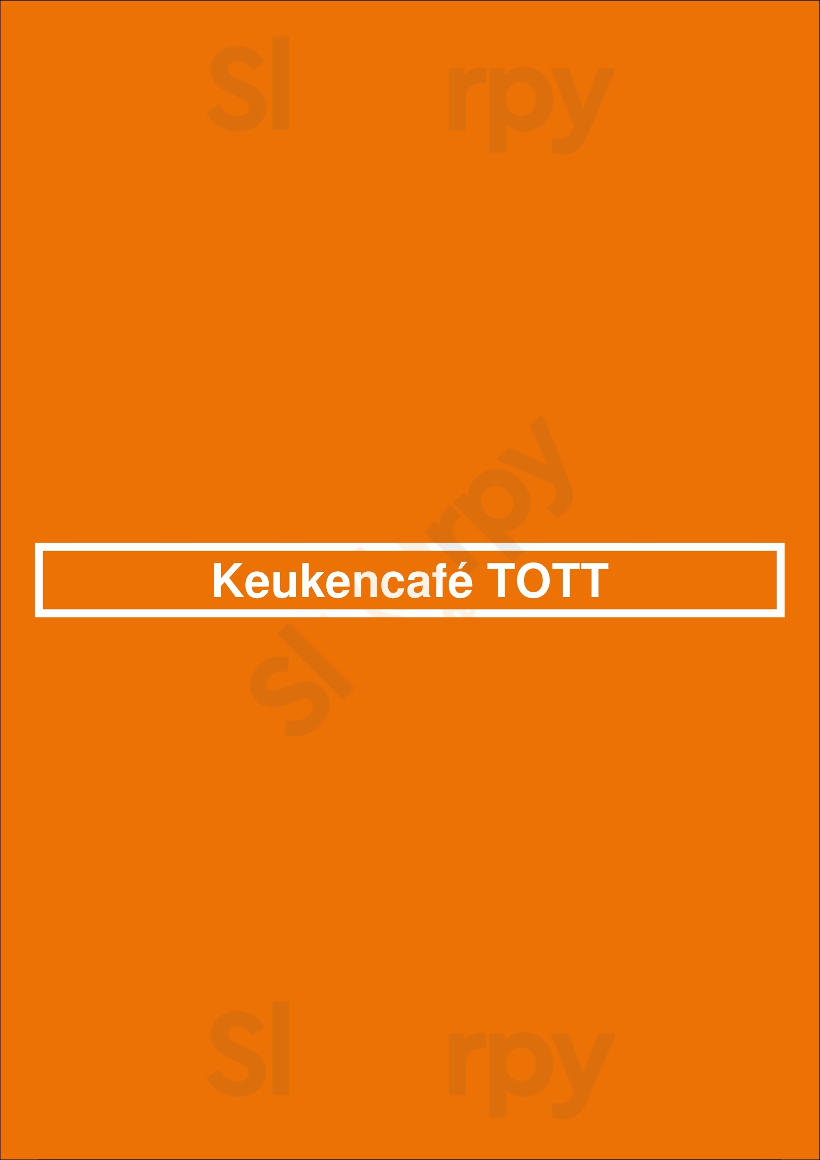 Keukencafé Tott Leeuwarden Menu - 1