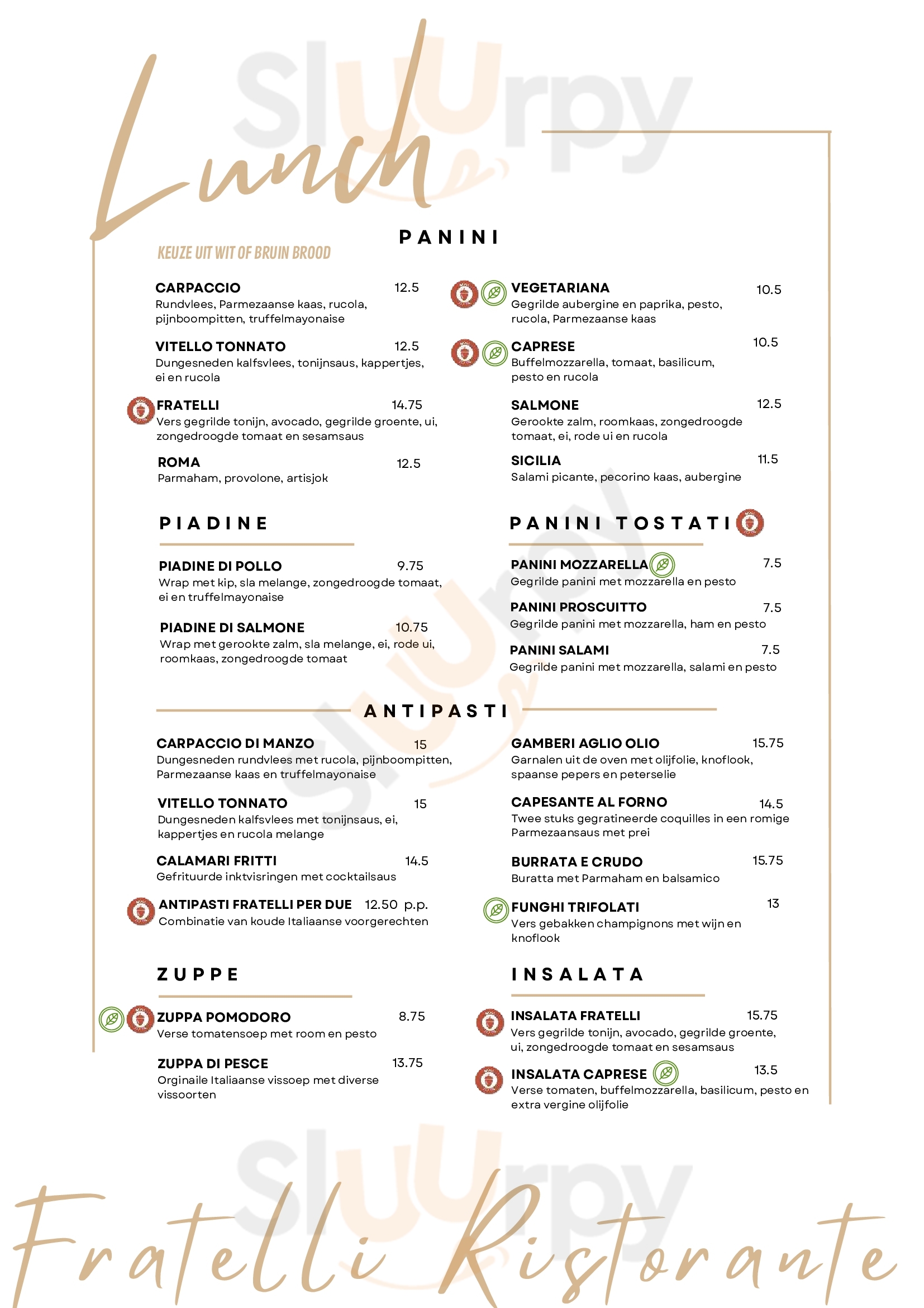 Fratelli Leiden Menu - 1