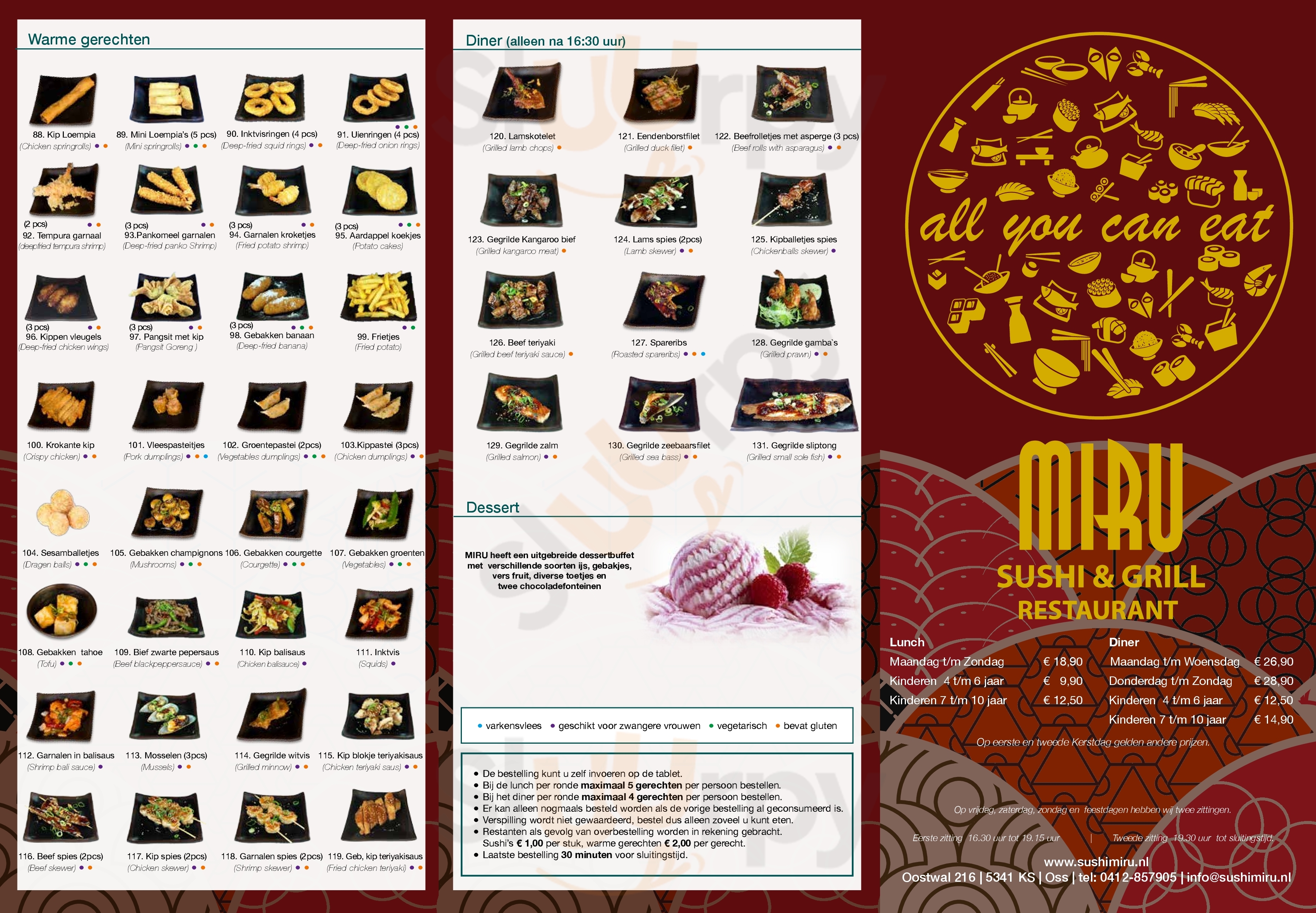 Miru Sushi En Grill Restaurant Oss Menu - 1