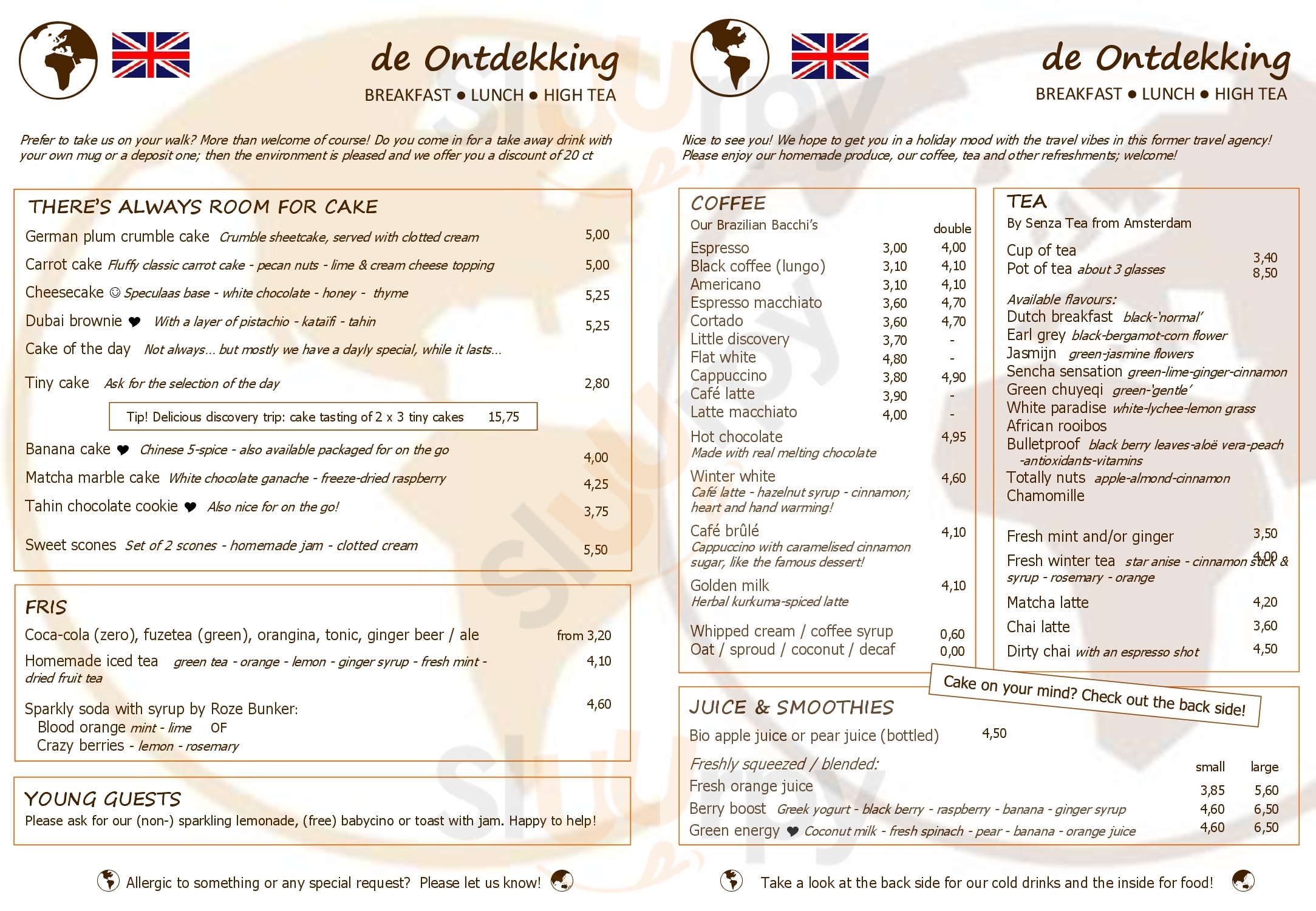 De Ontdekking Utrecht Menu - 1