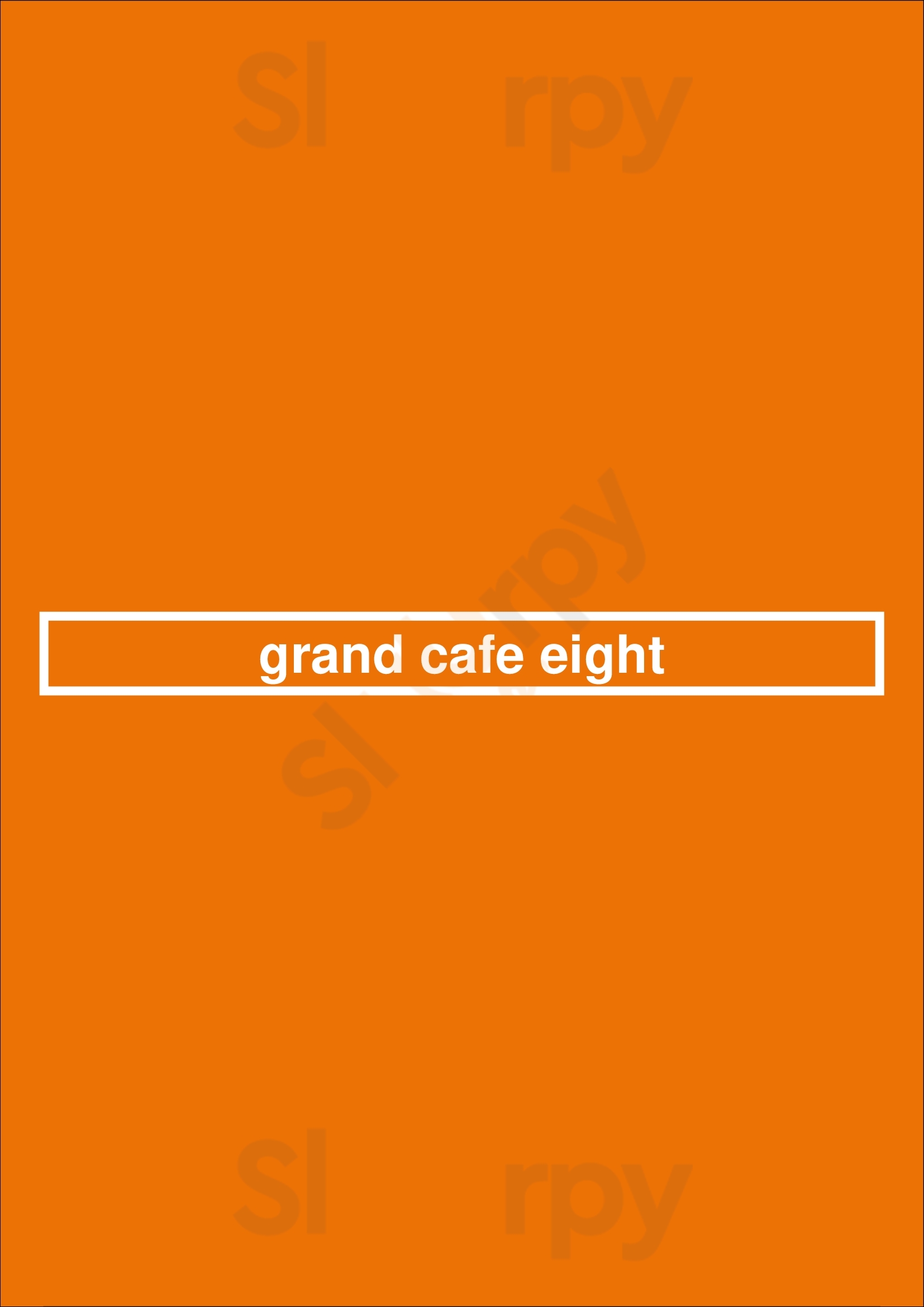 Grand Cafe Eight Alphen aan den Rijn Menu - 1