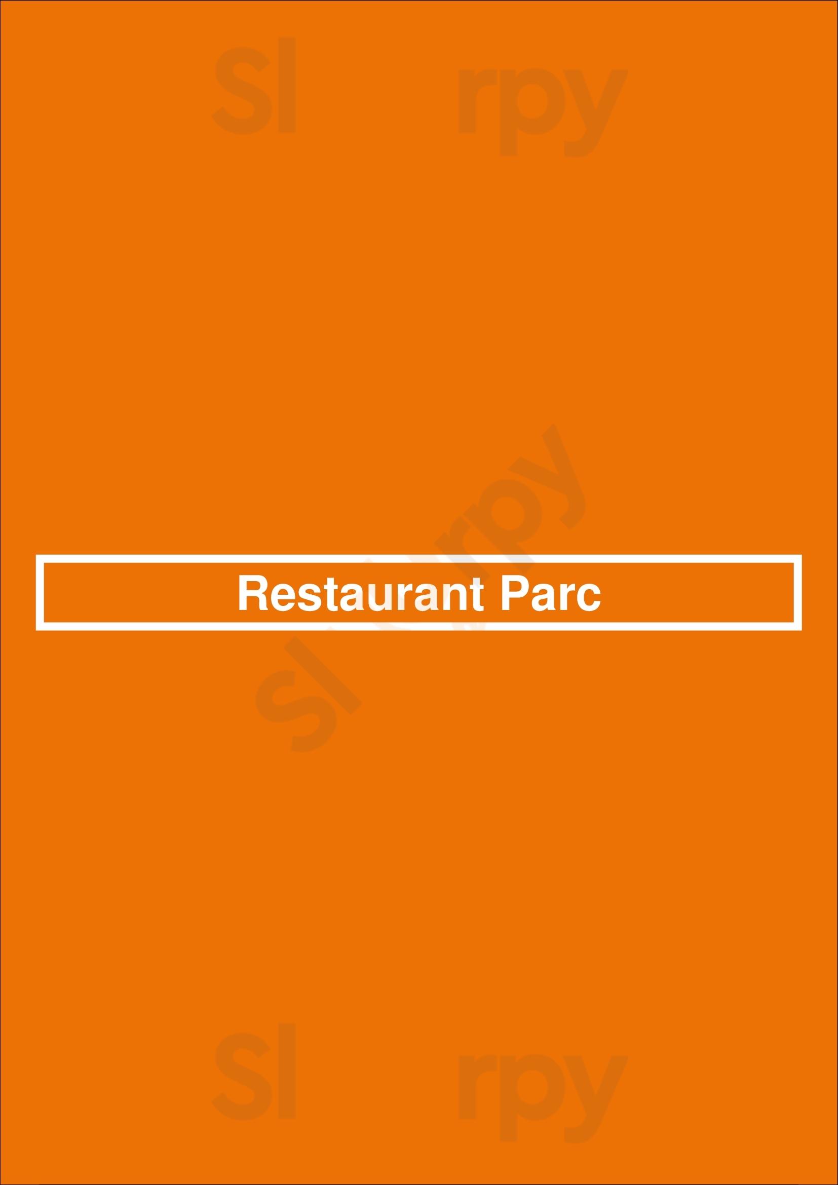 Restaurant Parc Hilversum Menu - 1