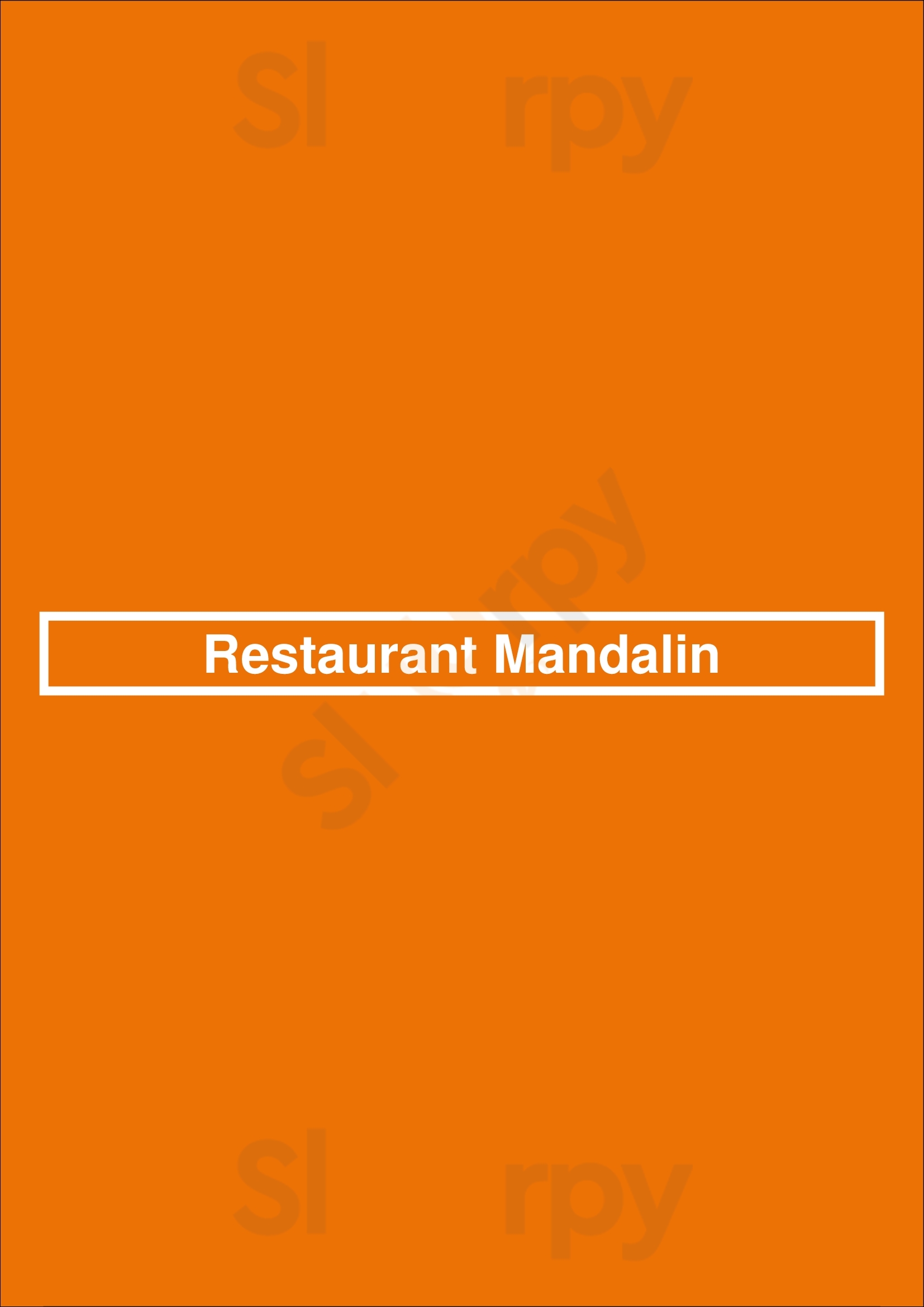 Restaurant Mandalin Maastricht Menu - 1