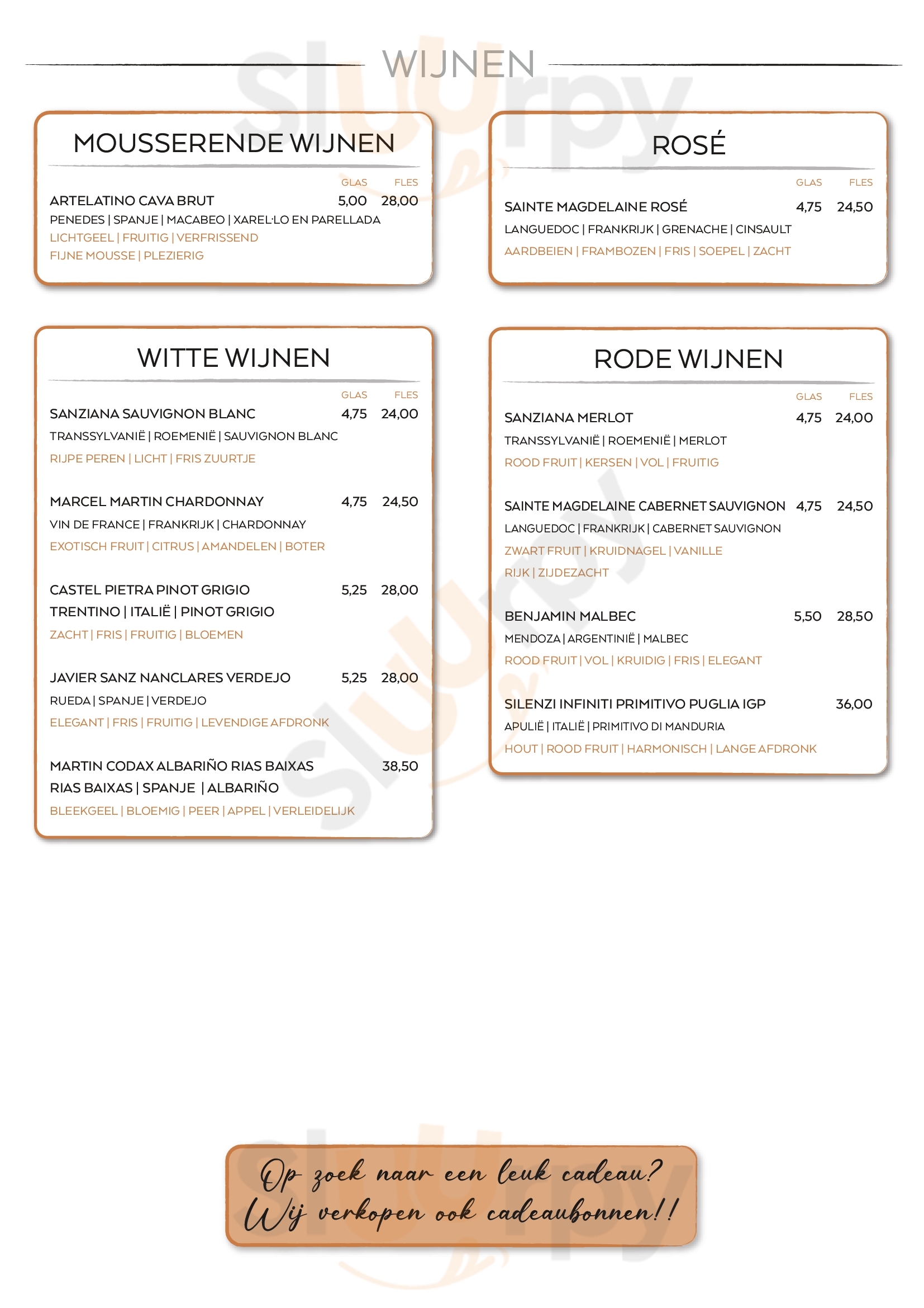 De Vrienden Van De Burgemeester Zoetermeer Menu - 1