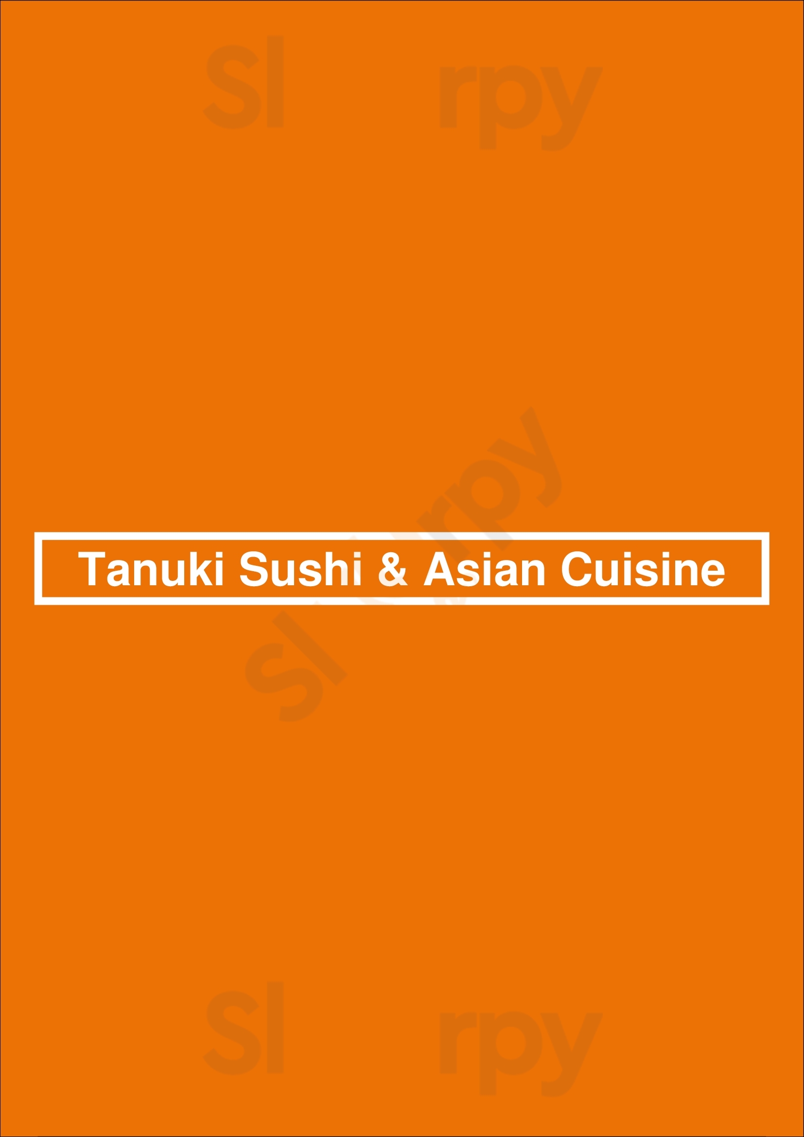 Tanuki Sushi & Asian Cuisine Oss Menu - 1