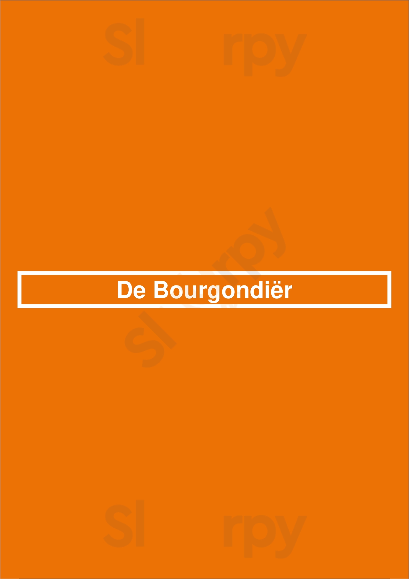 De Bourgondiër Hengelo Menu - 1