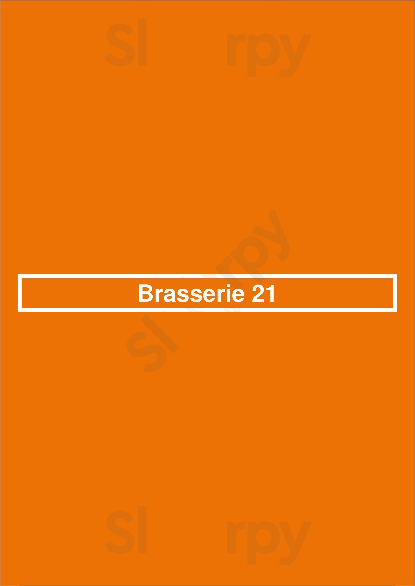 Brasserie 21 Assen Menu - 1