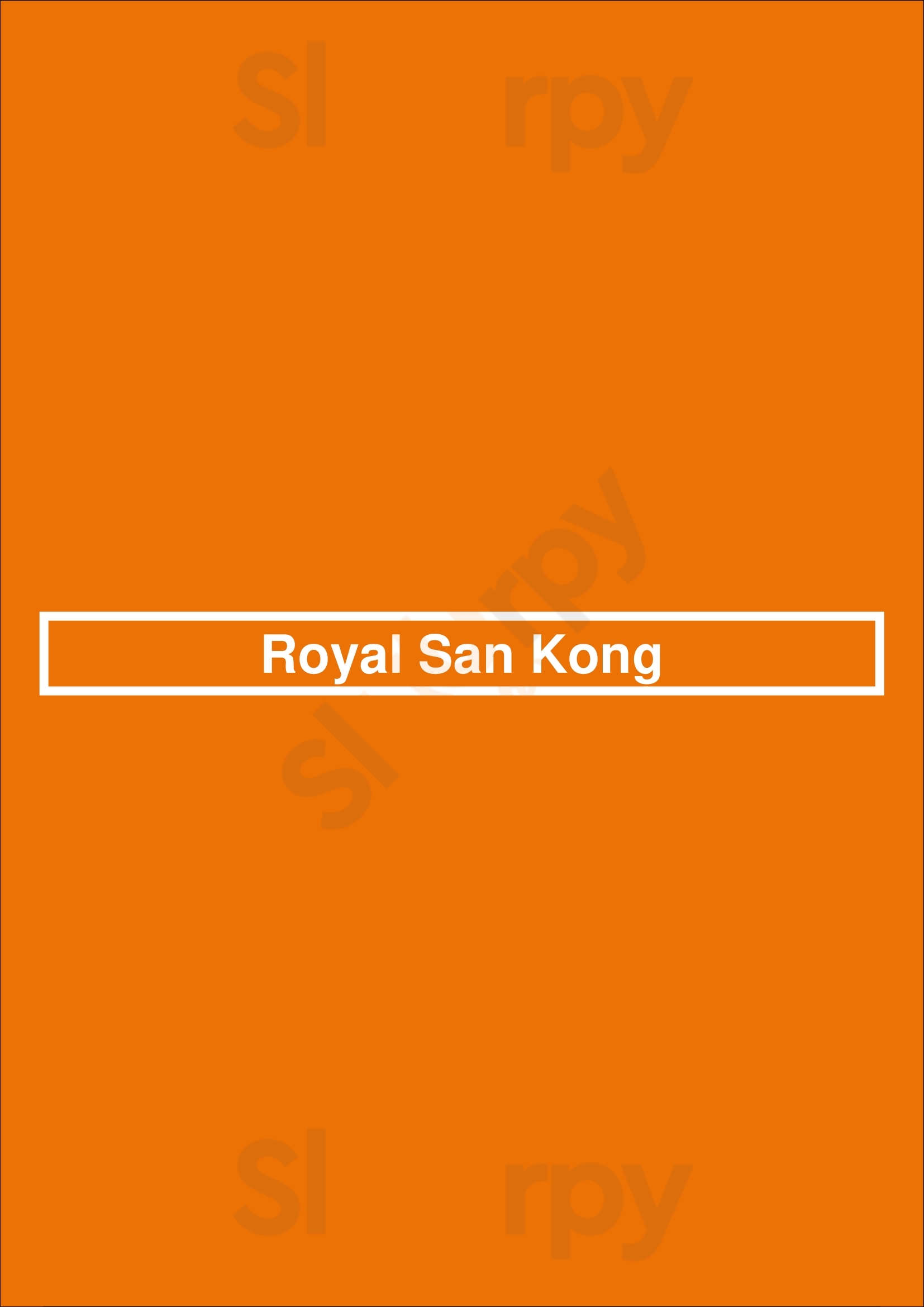 Royal San Kong Amstelveen Menu - 1