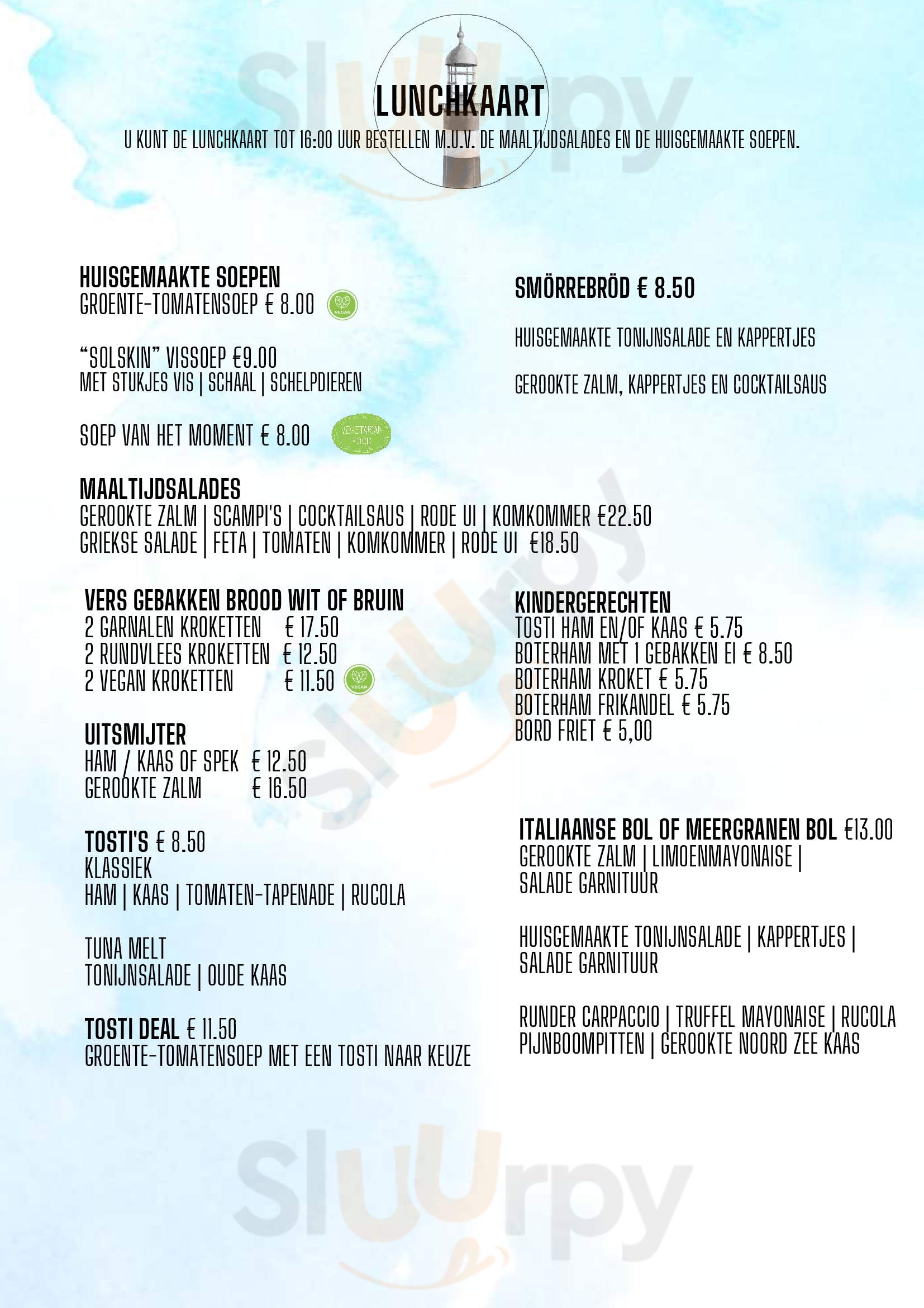 Solskin Restaurant Hotel Café Vlissingen Menu - 1