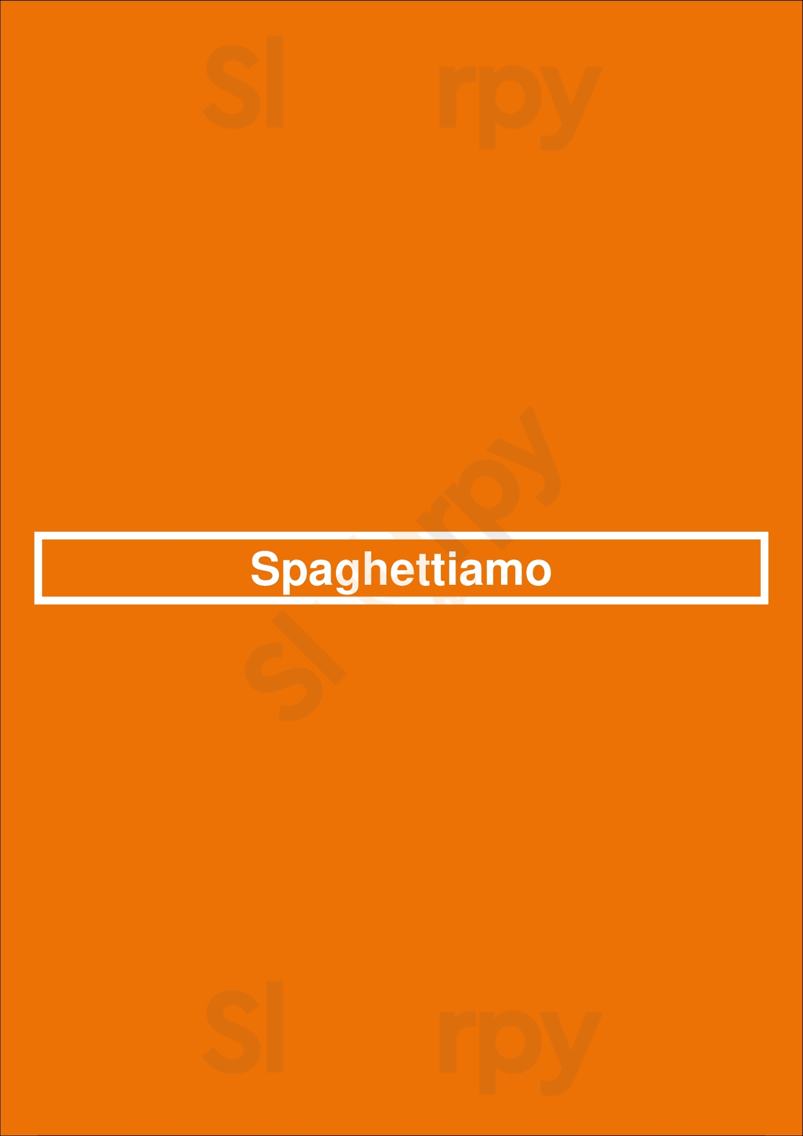 Spaghettiamo Bussum Menu - 1