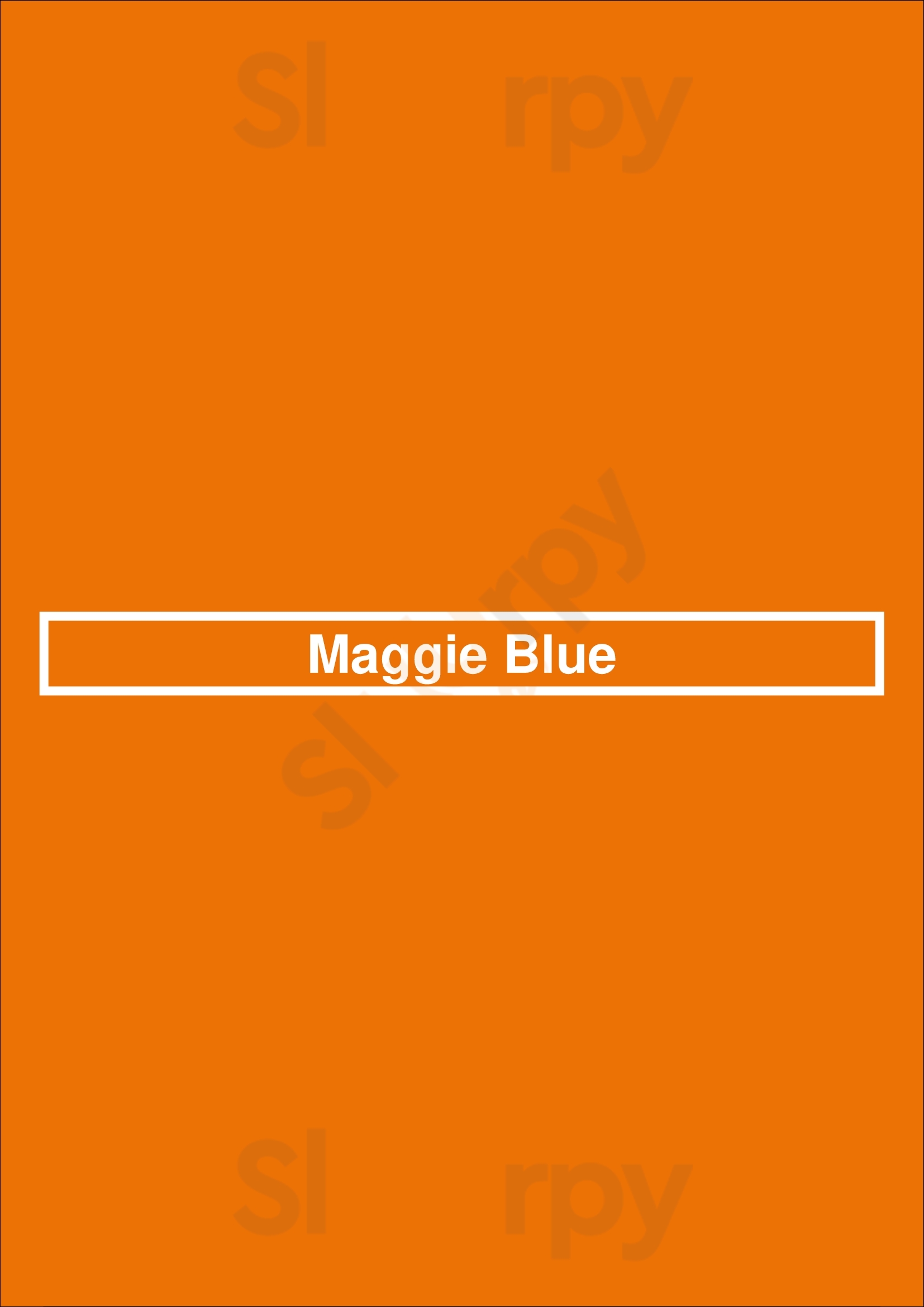 Maggie Blue Alphen aan den Rijn Menu - 1