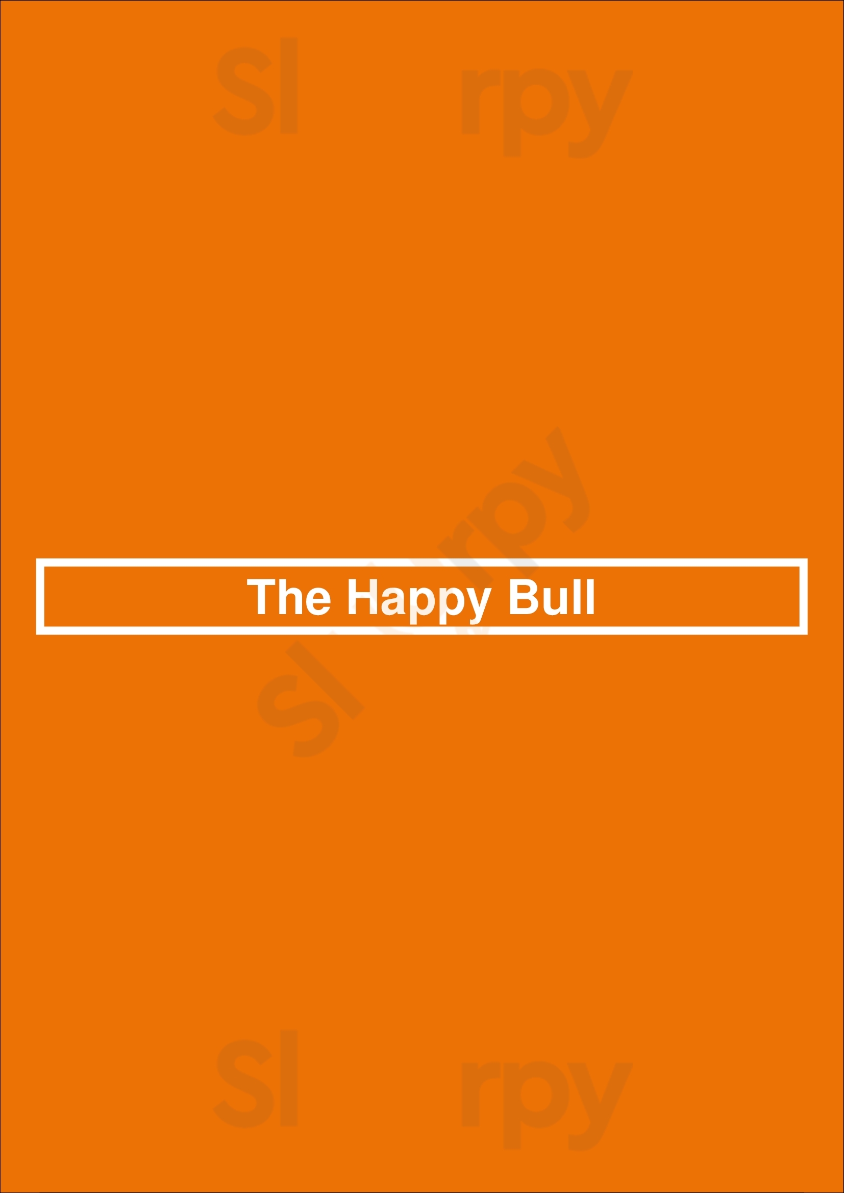 The Happy Bull Amsterdam Menu - 1