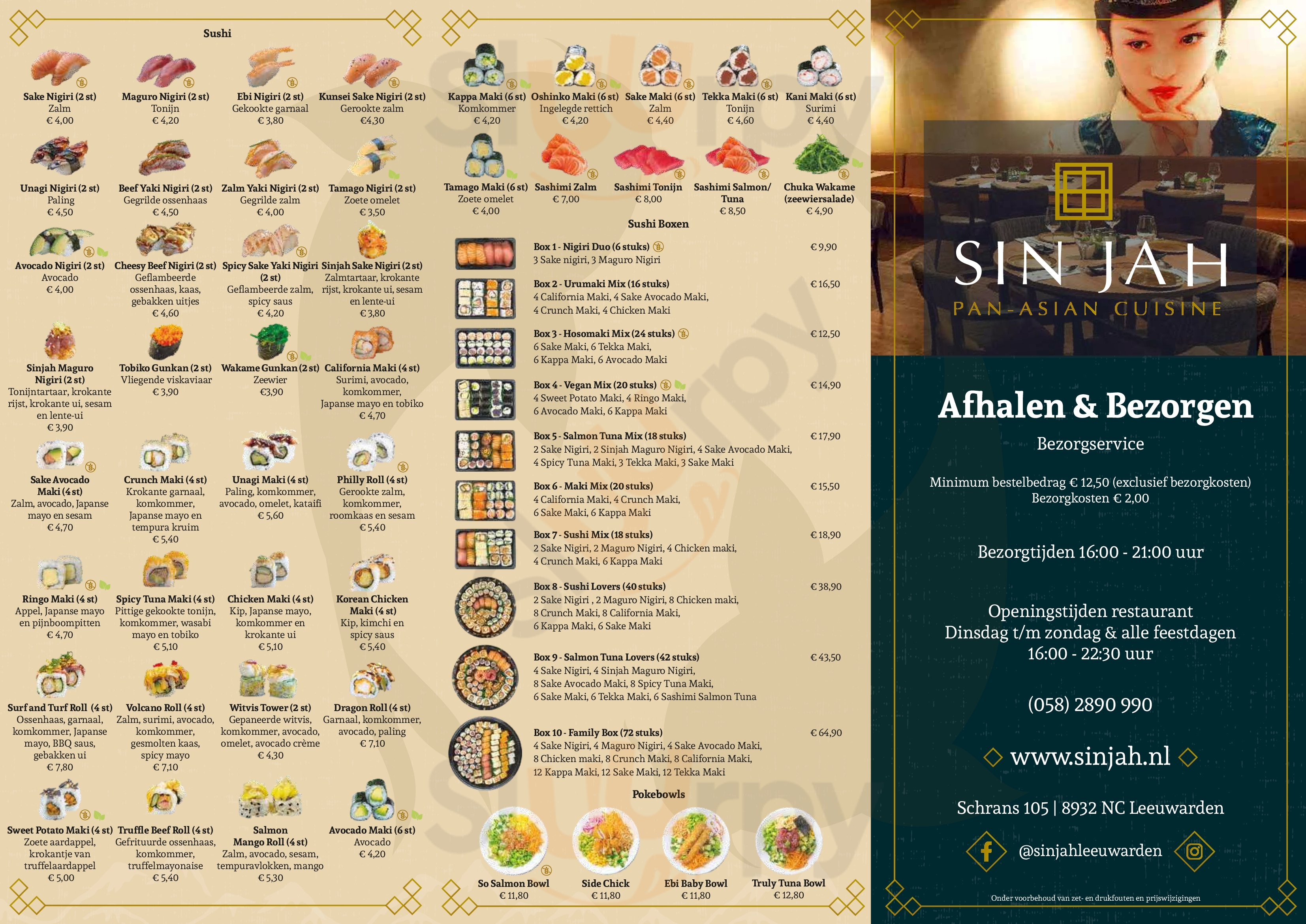 Sin Jah Leeuwarden Menu - 1