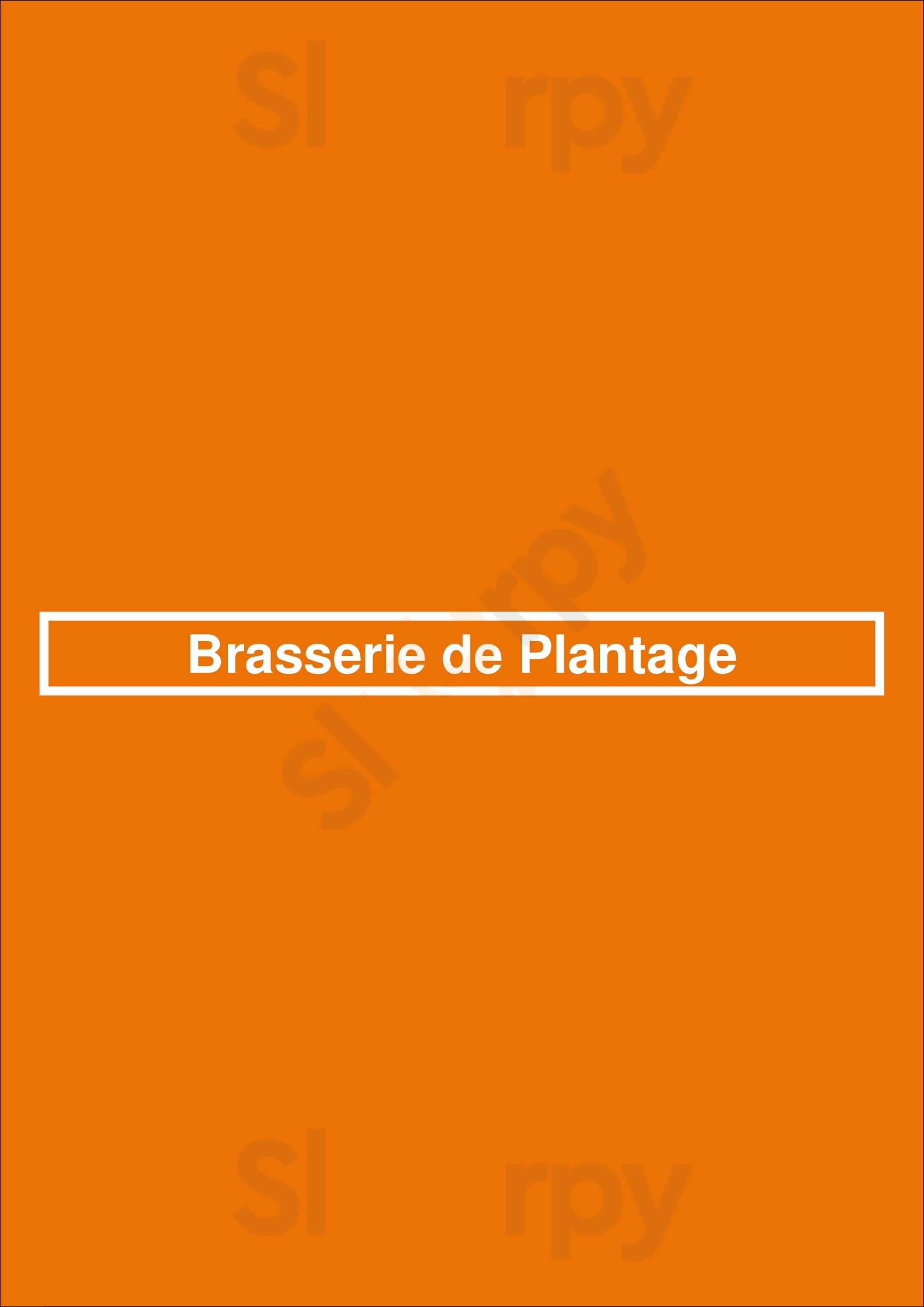 Brasserie De Plantage Veenendaal Menu - 1