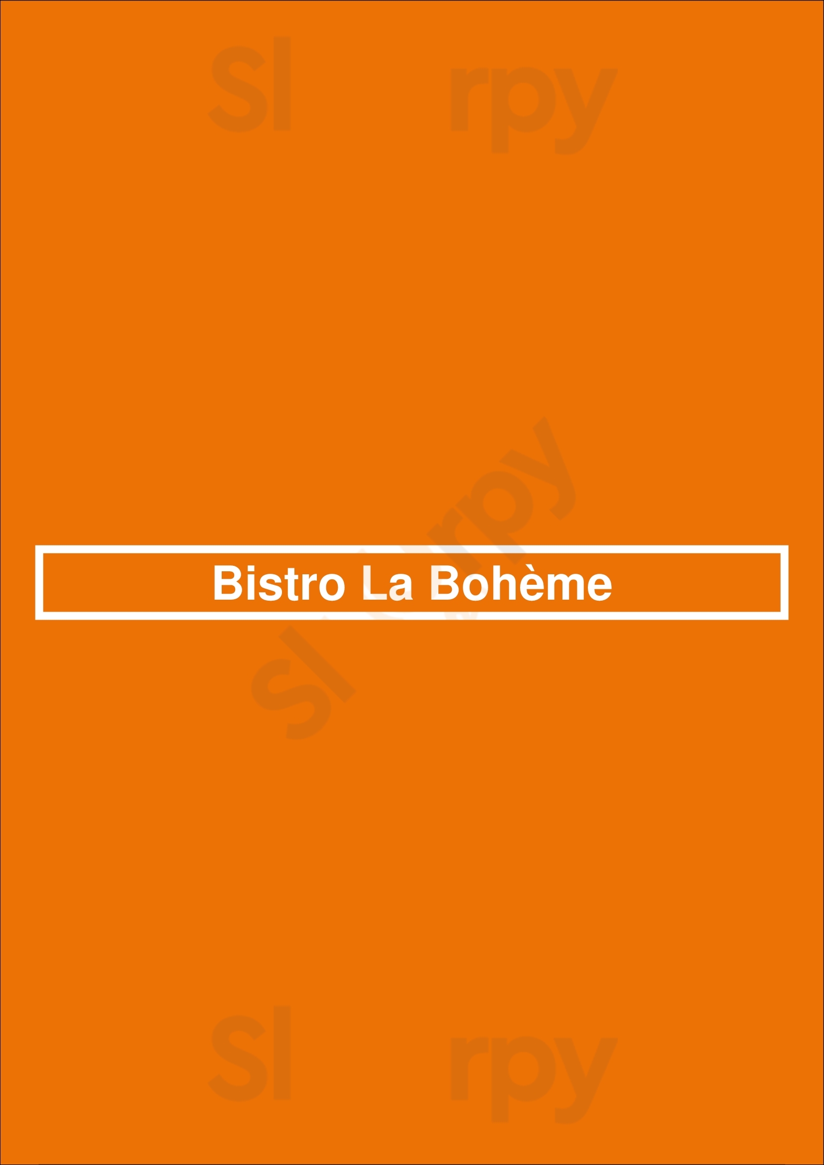 Bistro La Bohème Dordrecht Menu - 1