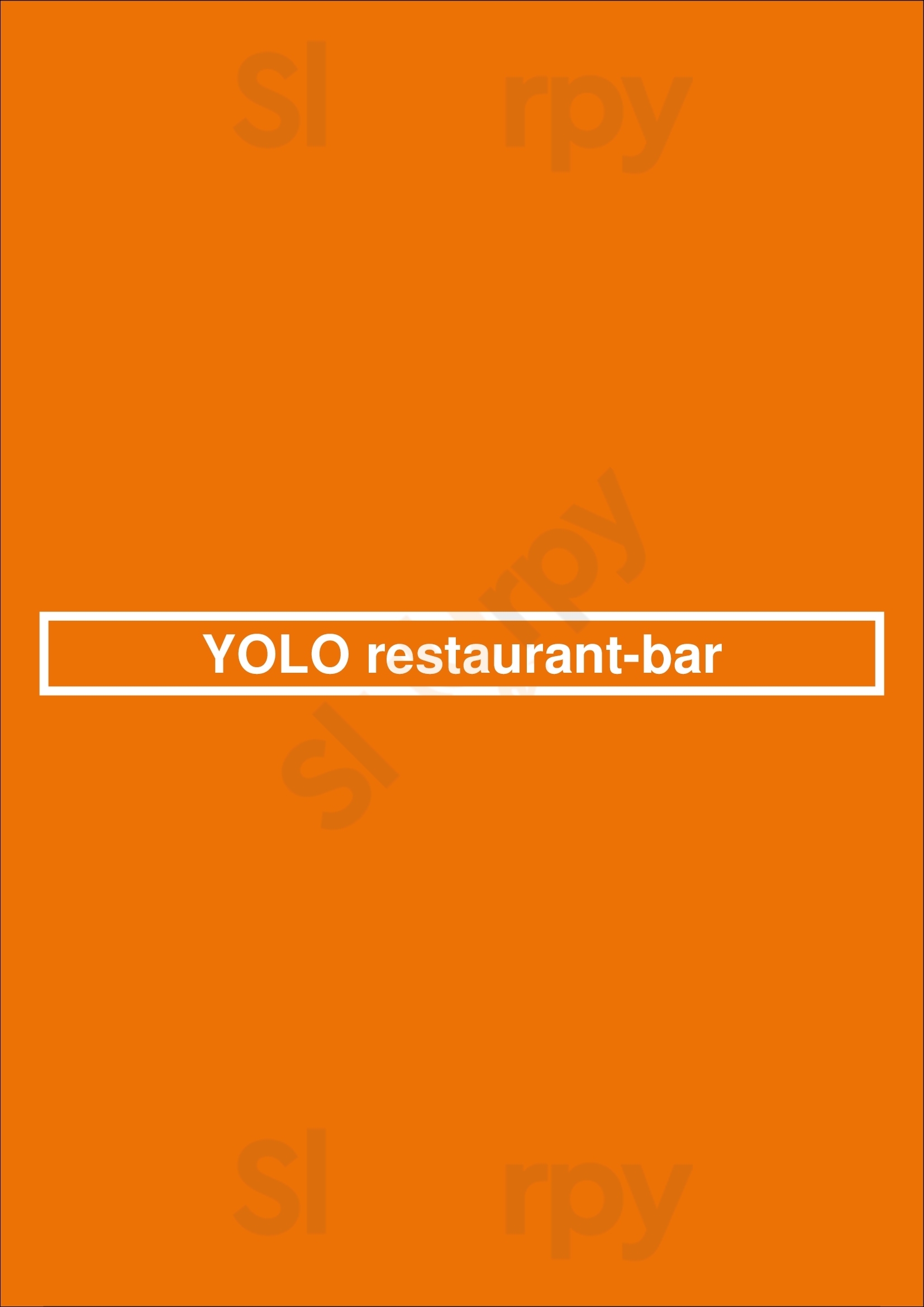 Yolo Restaurant-bar Rotterdam Menu - 1