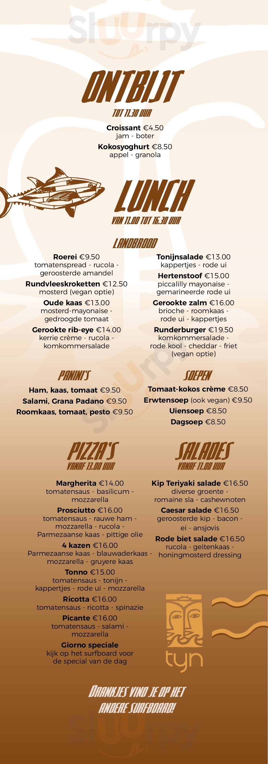 Tijn Akersloot Zandvoort Menu - 1