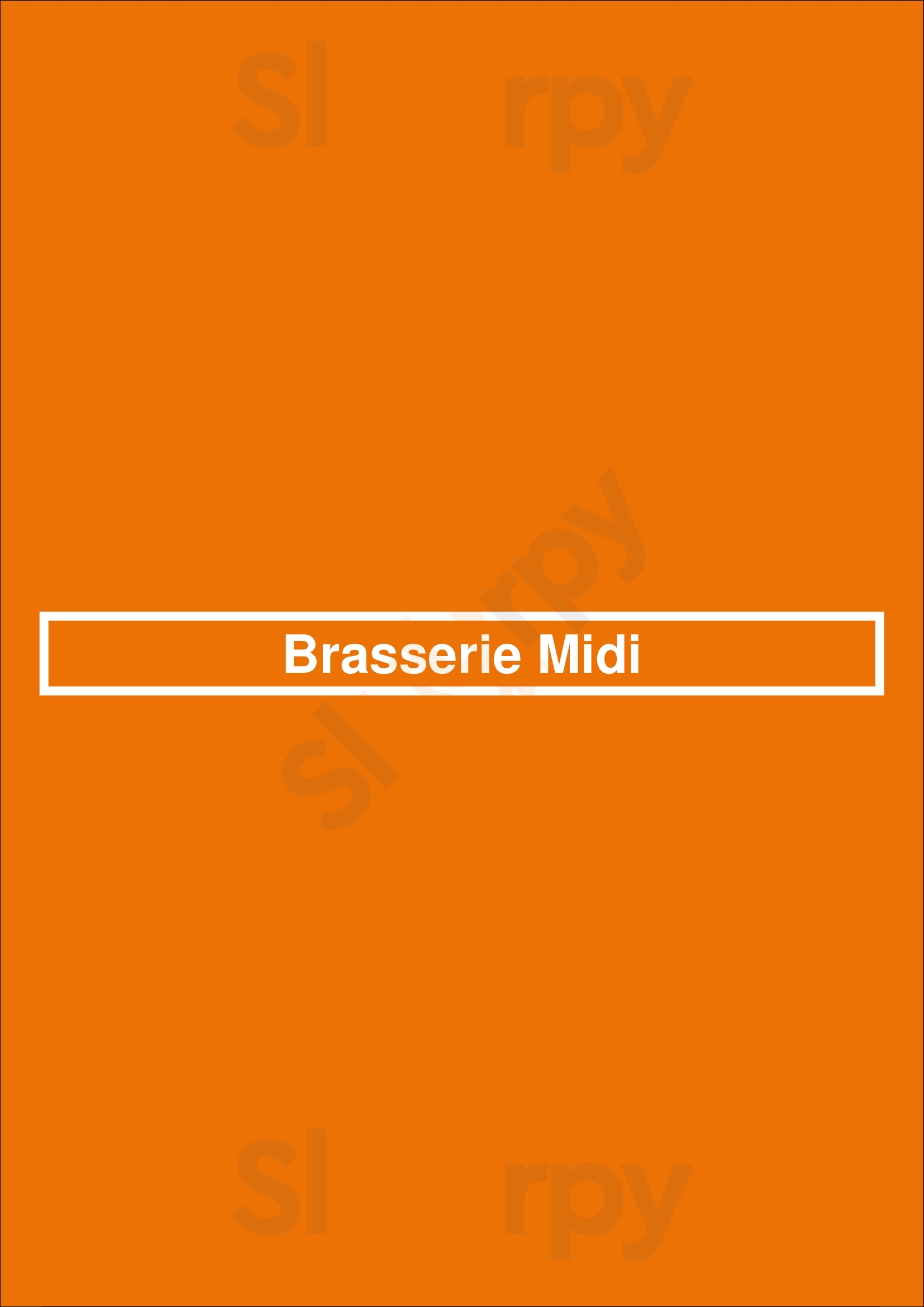 Brasserie Midi Groningen Menu - 1