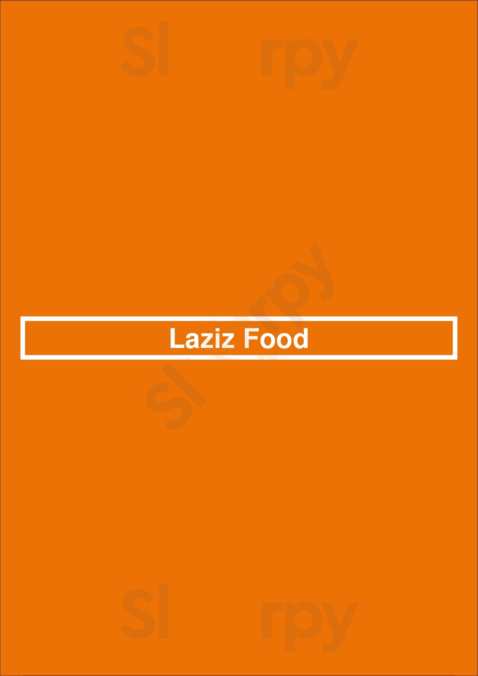 Laziz Food Roosendaal Menu - 1