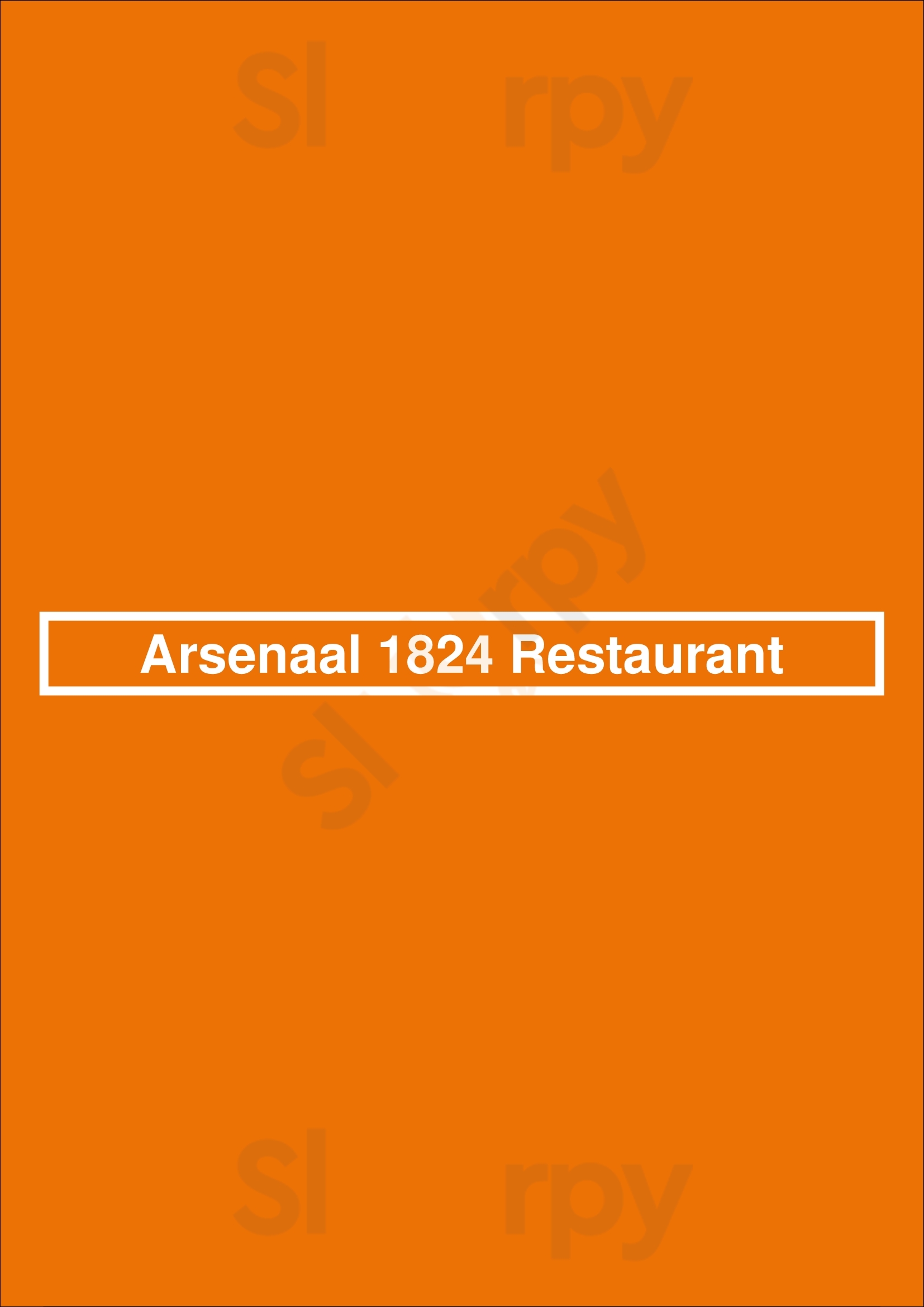 Arsenaal 1824 Restaurant Nijmegen Menu - 1