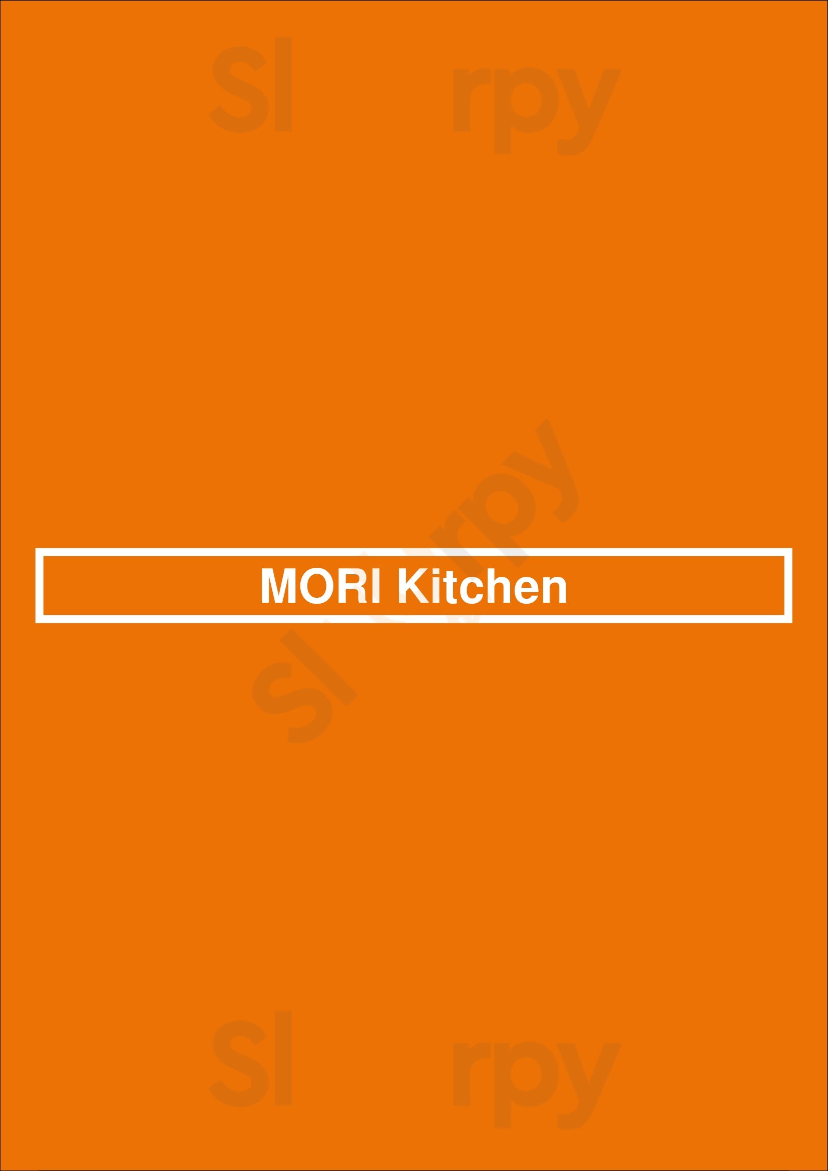 Mori Kitchen Almere Menu - 1