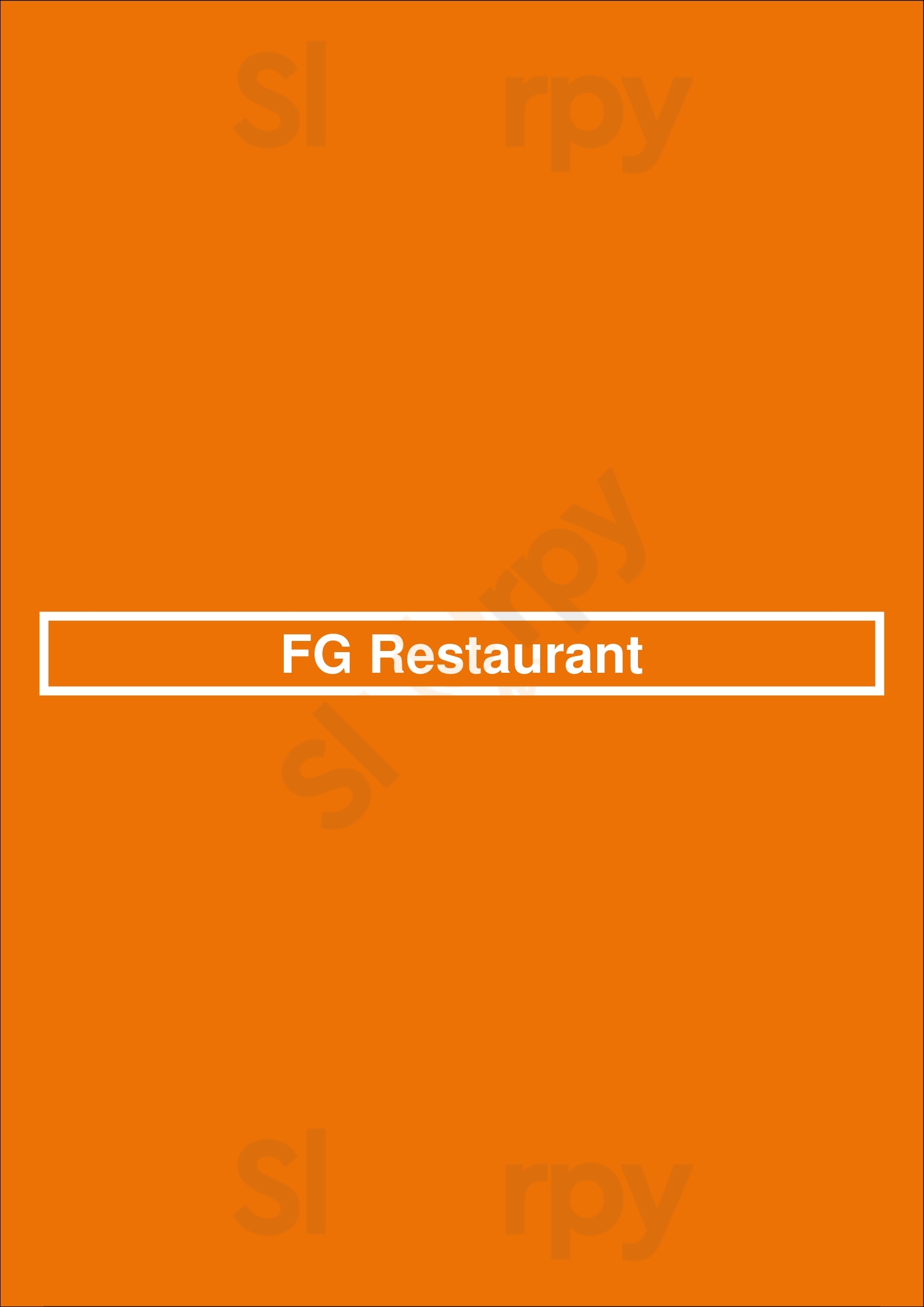 Fg Restaurant Rotterdam Menu - 1