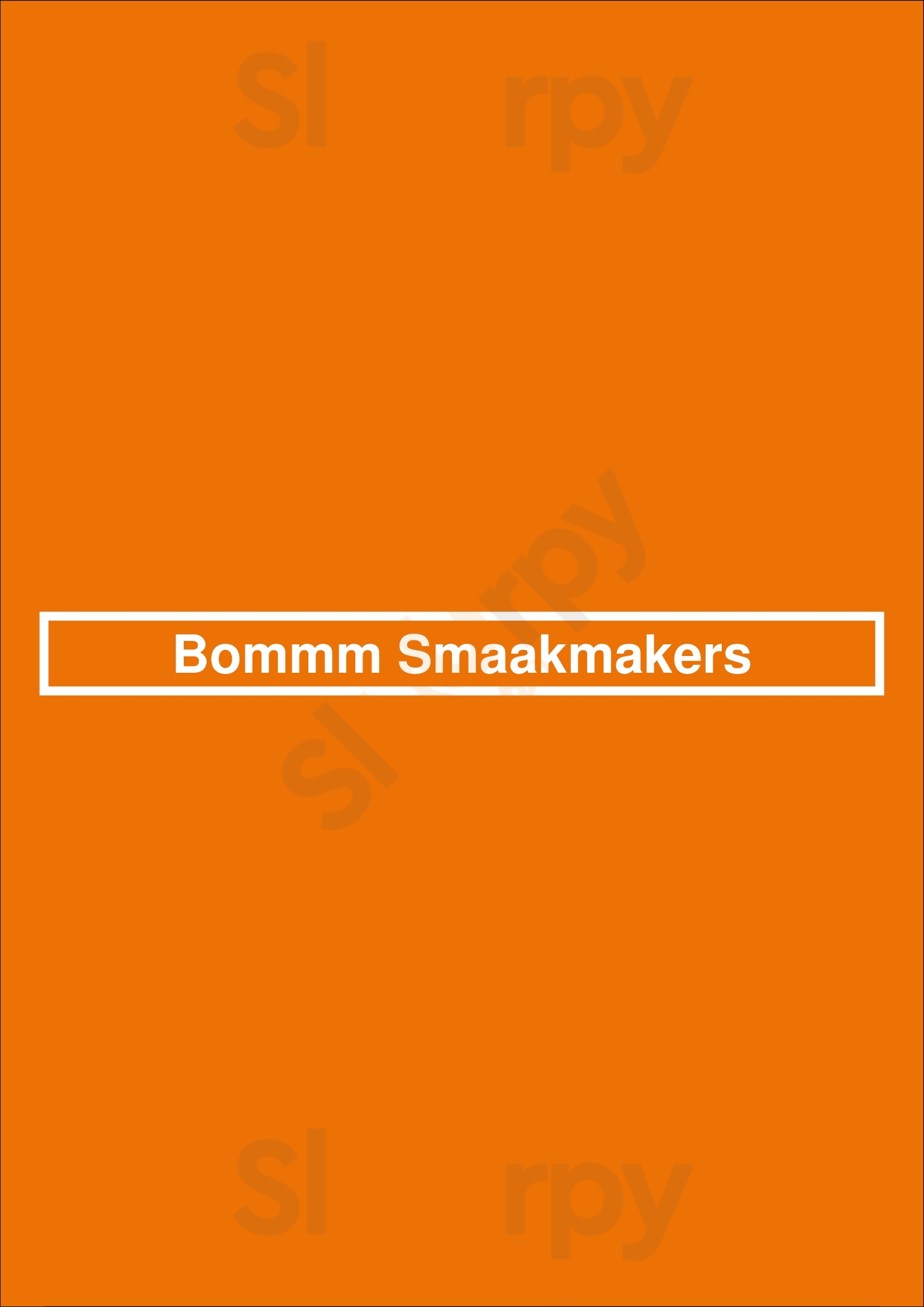 Bommm Smaakmakers Veenendaal Menu - 1