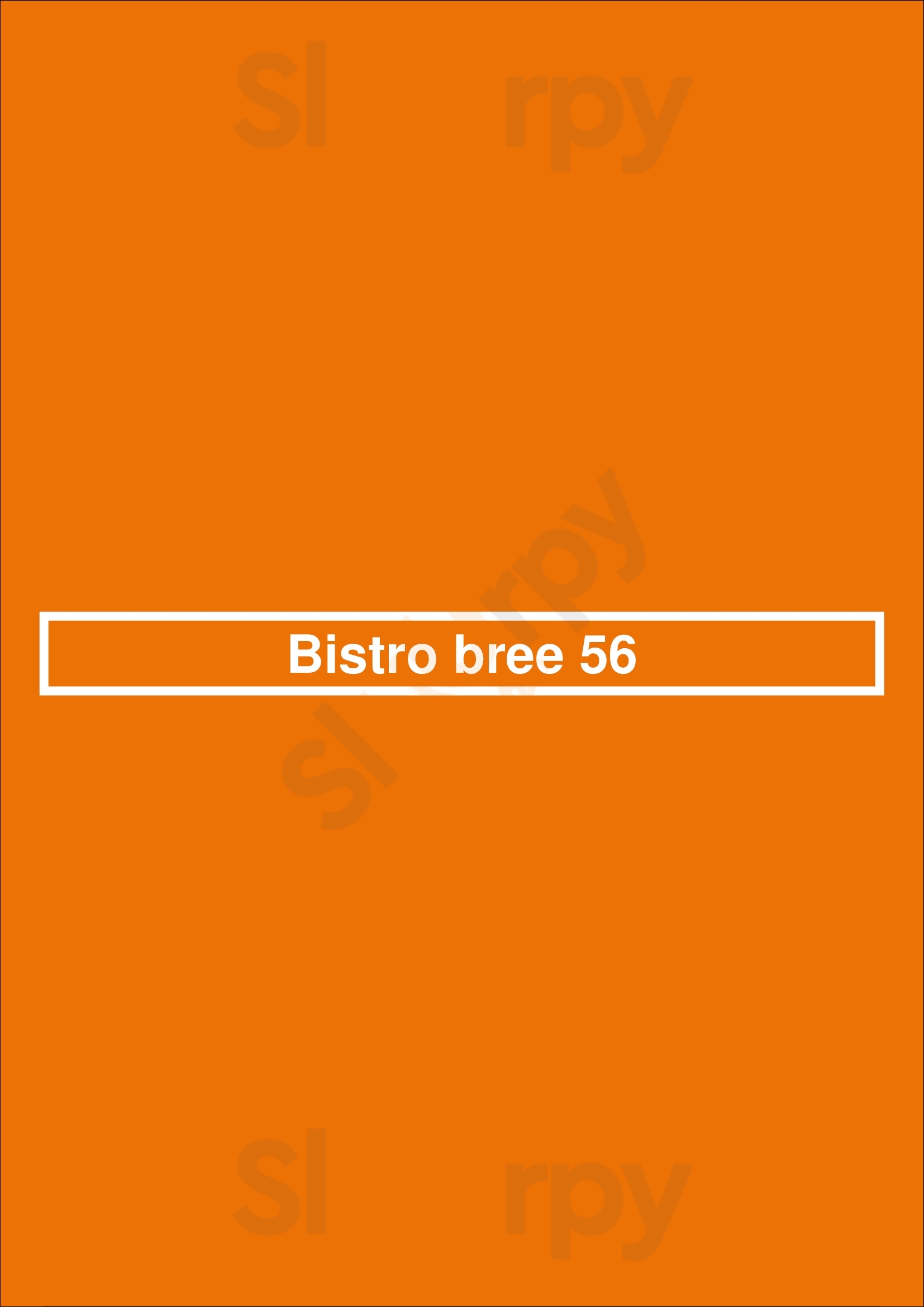 Bistro Bree 56 Leiden Menu - 1