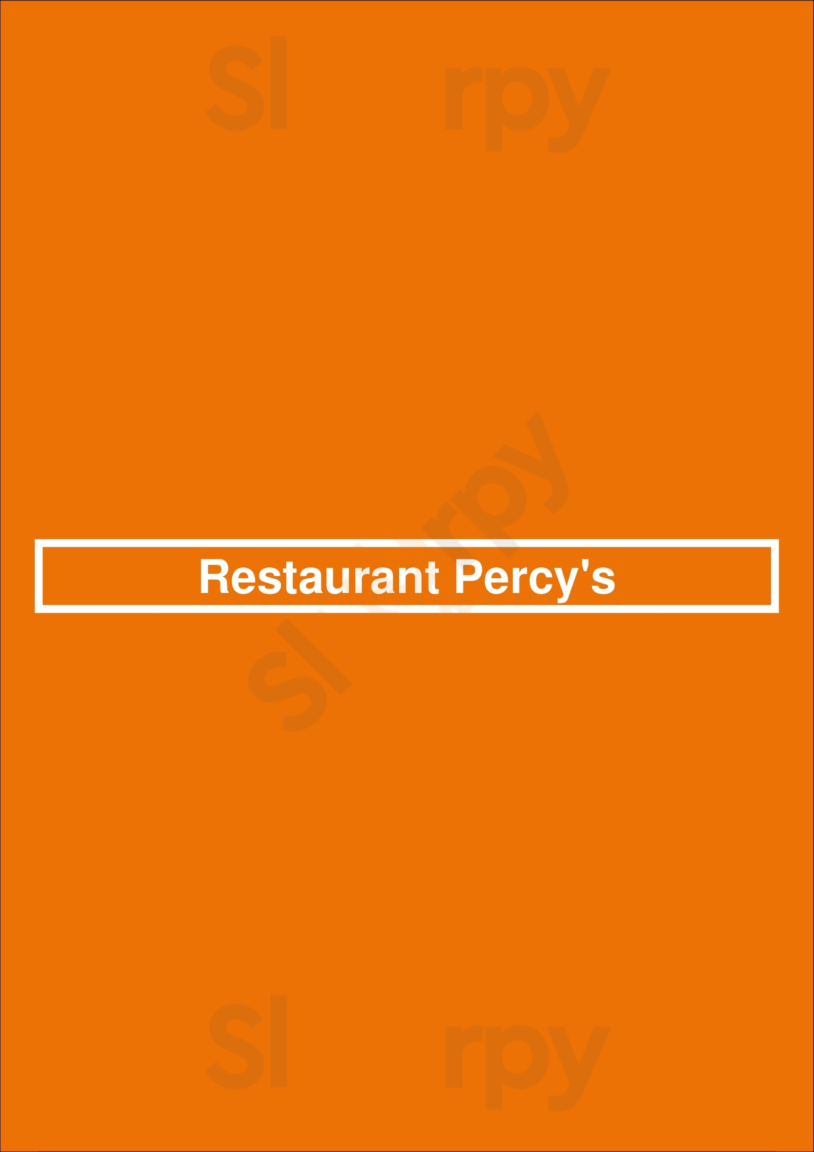 Restaurant Percy's Hoorn Menu - 1