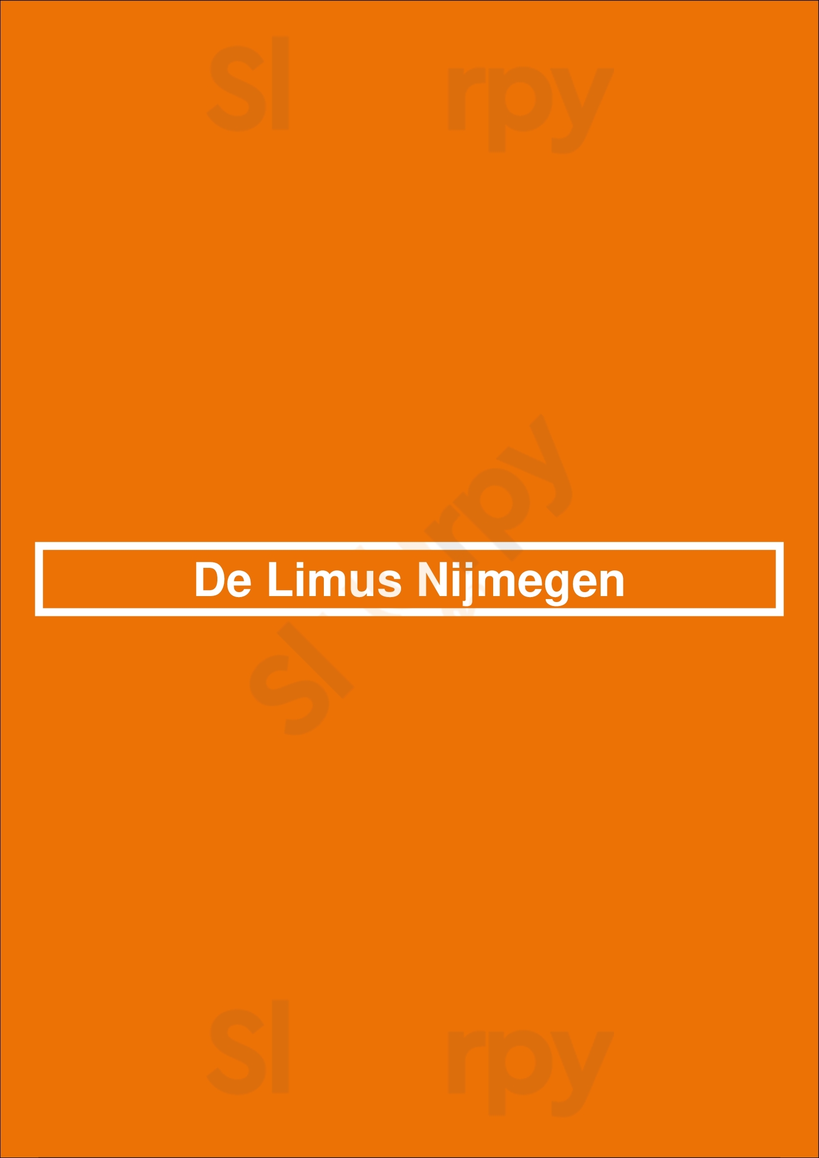 De Limus Nijmegen Nijmegen Menu - 1