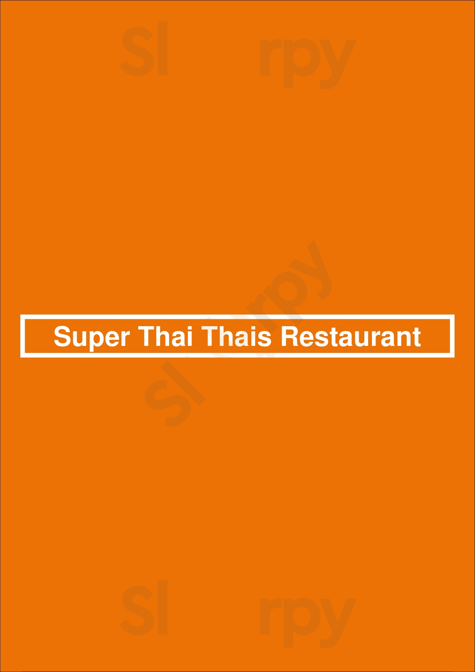 Super Thai Thais Restaurant Alkmaar Menu - 1