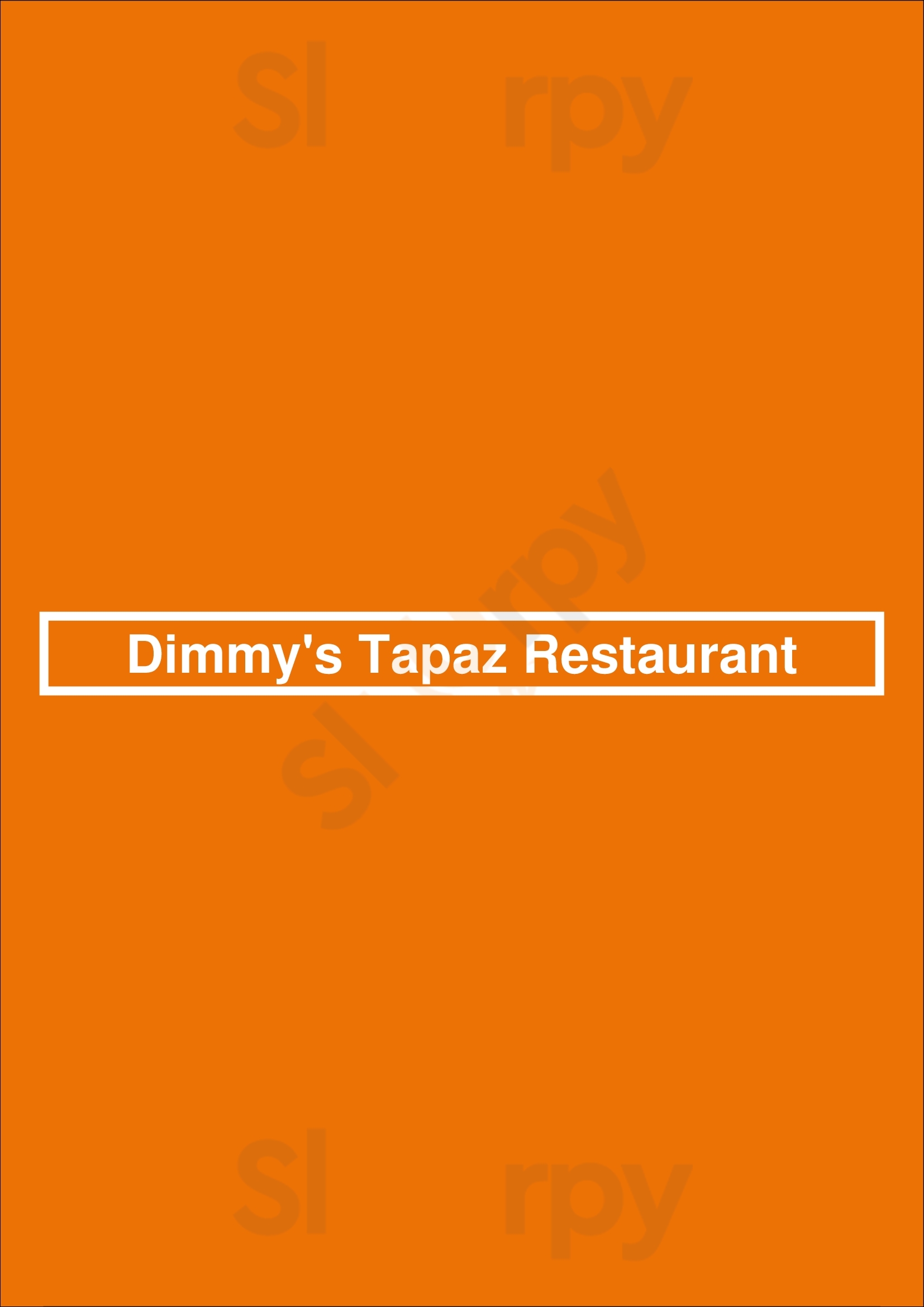 Dimmy's Tapaz Restaurant Veldhoven Menu - 1