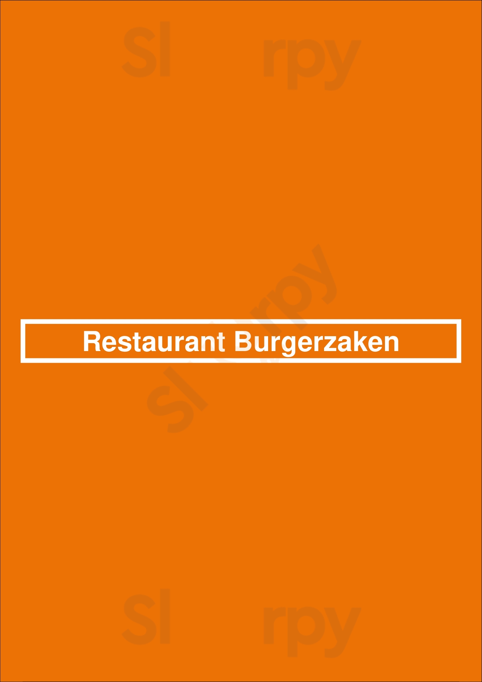 Restaurant Burgerzaken Leiden Menu - 1