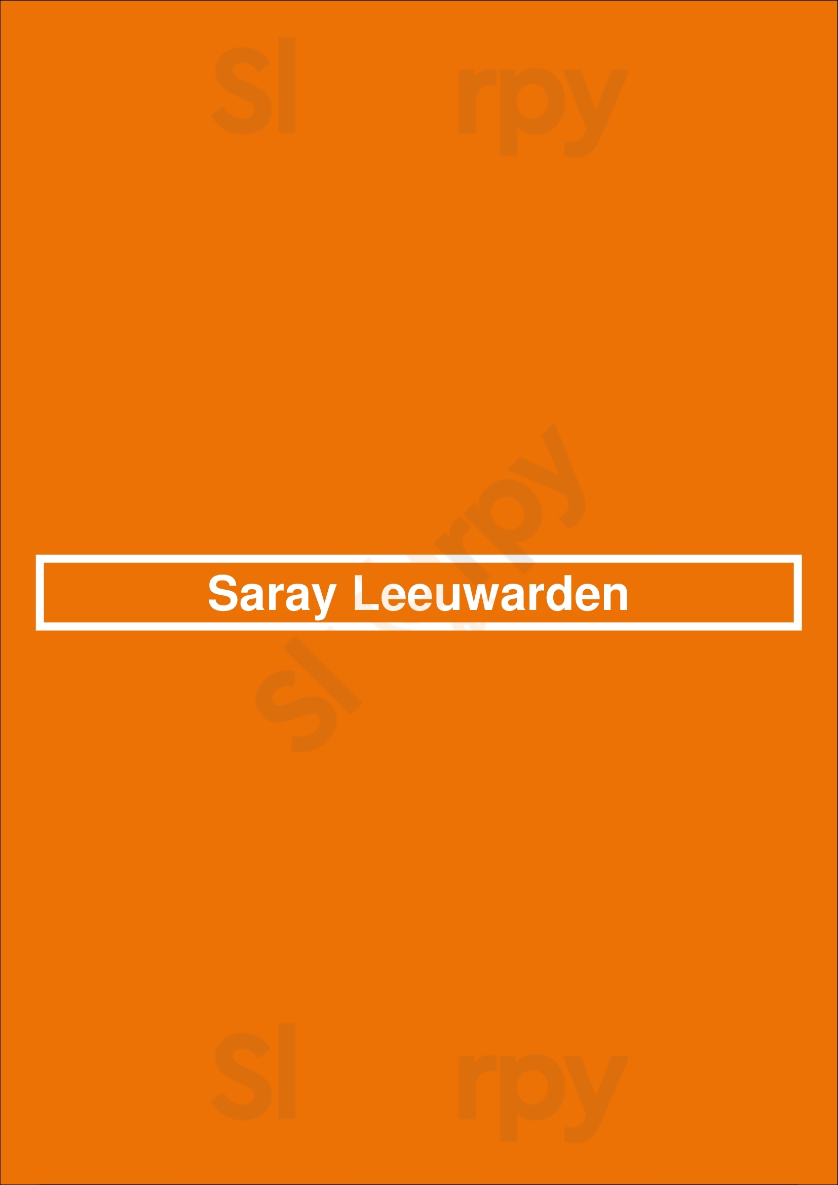 Saray Leeuwarden Leeuwarden Menu - 1