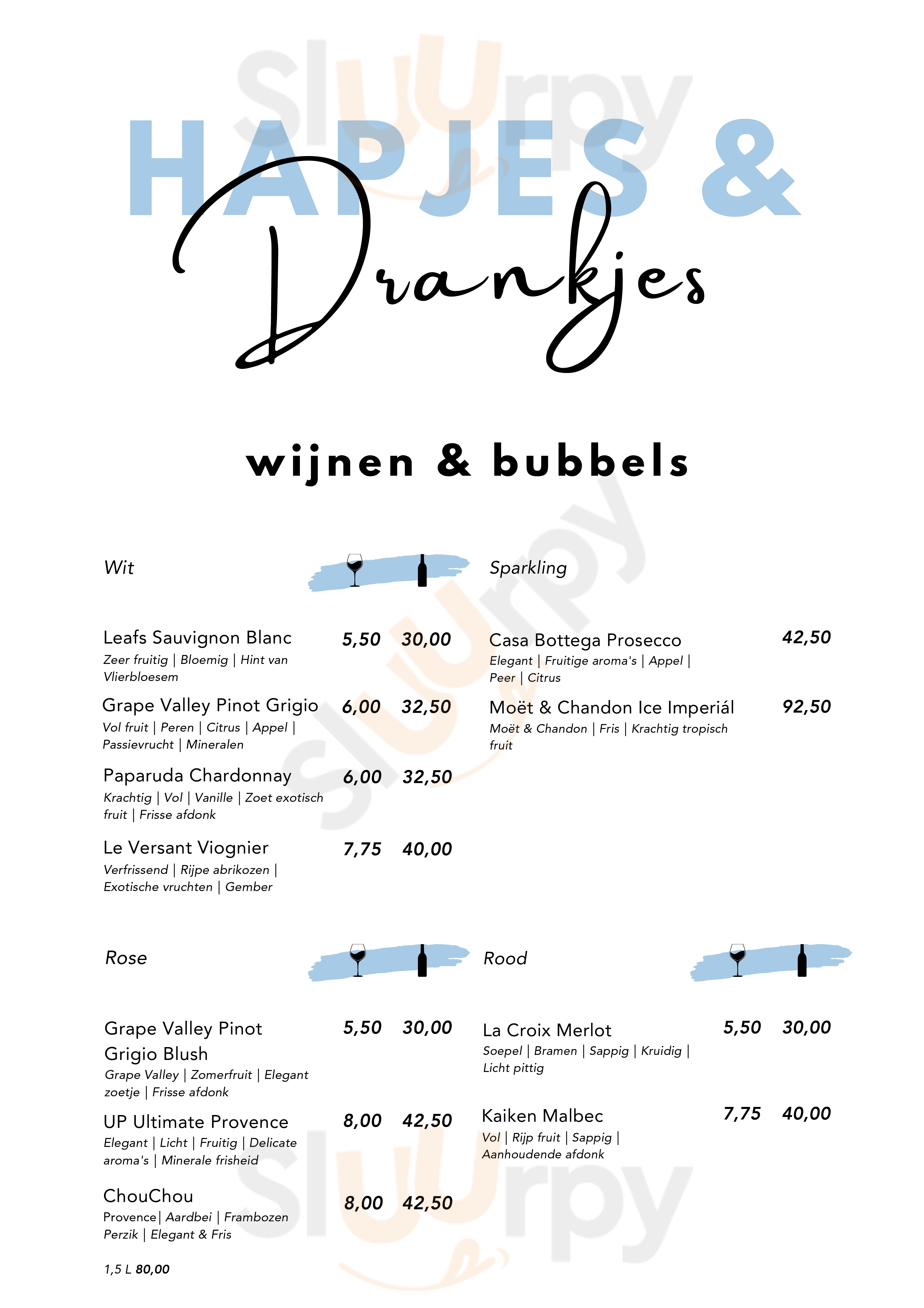 Willy Zuid Katwijk Menu - 1
