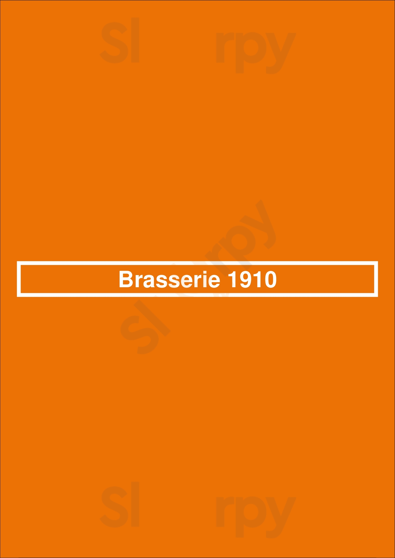 Brasserie 1910 Heerlen Menu - 1