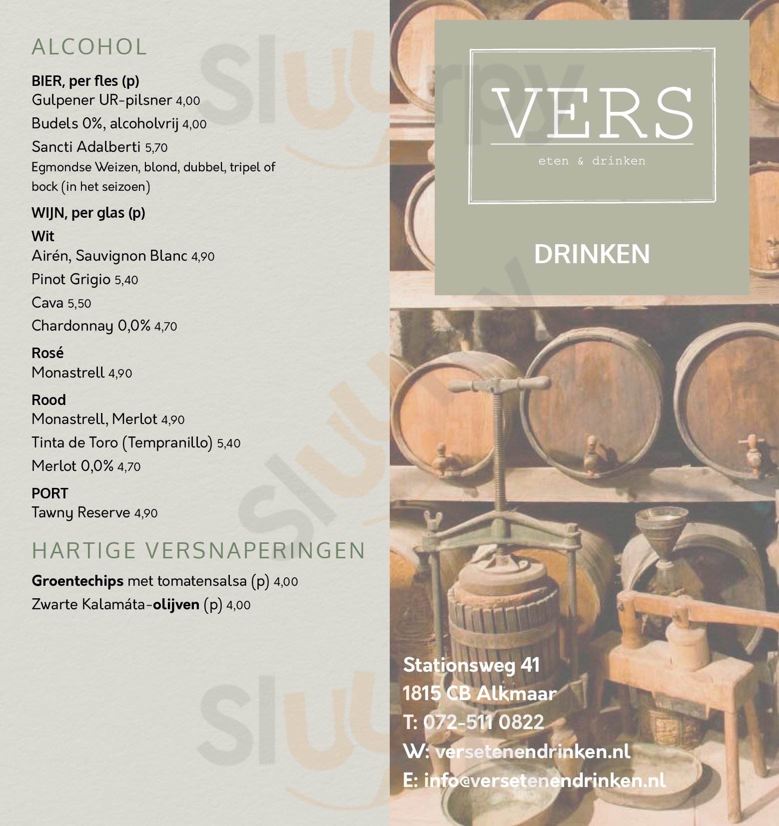 Vers Alkmaar Menu - 1
