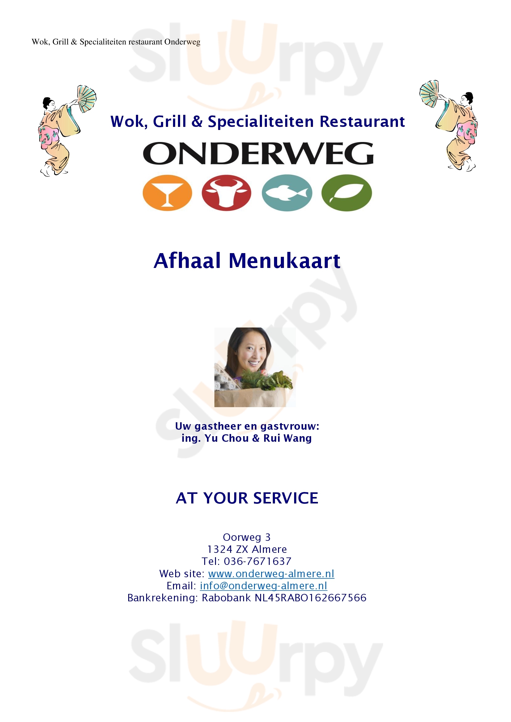 Onderweg Almere Menu - 1