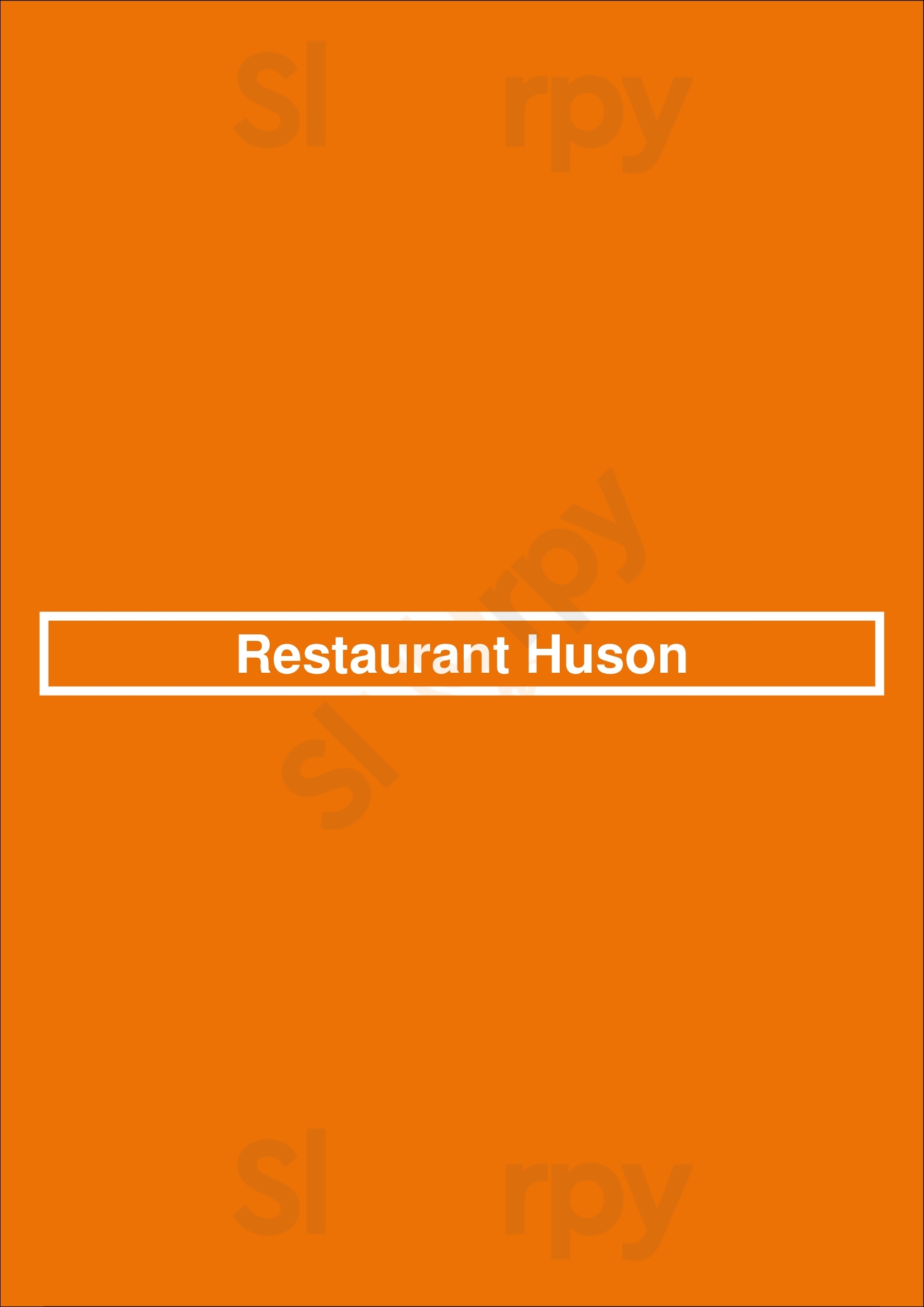 Restaurant Huson Rotterdam Menu - 1