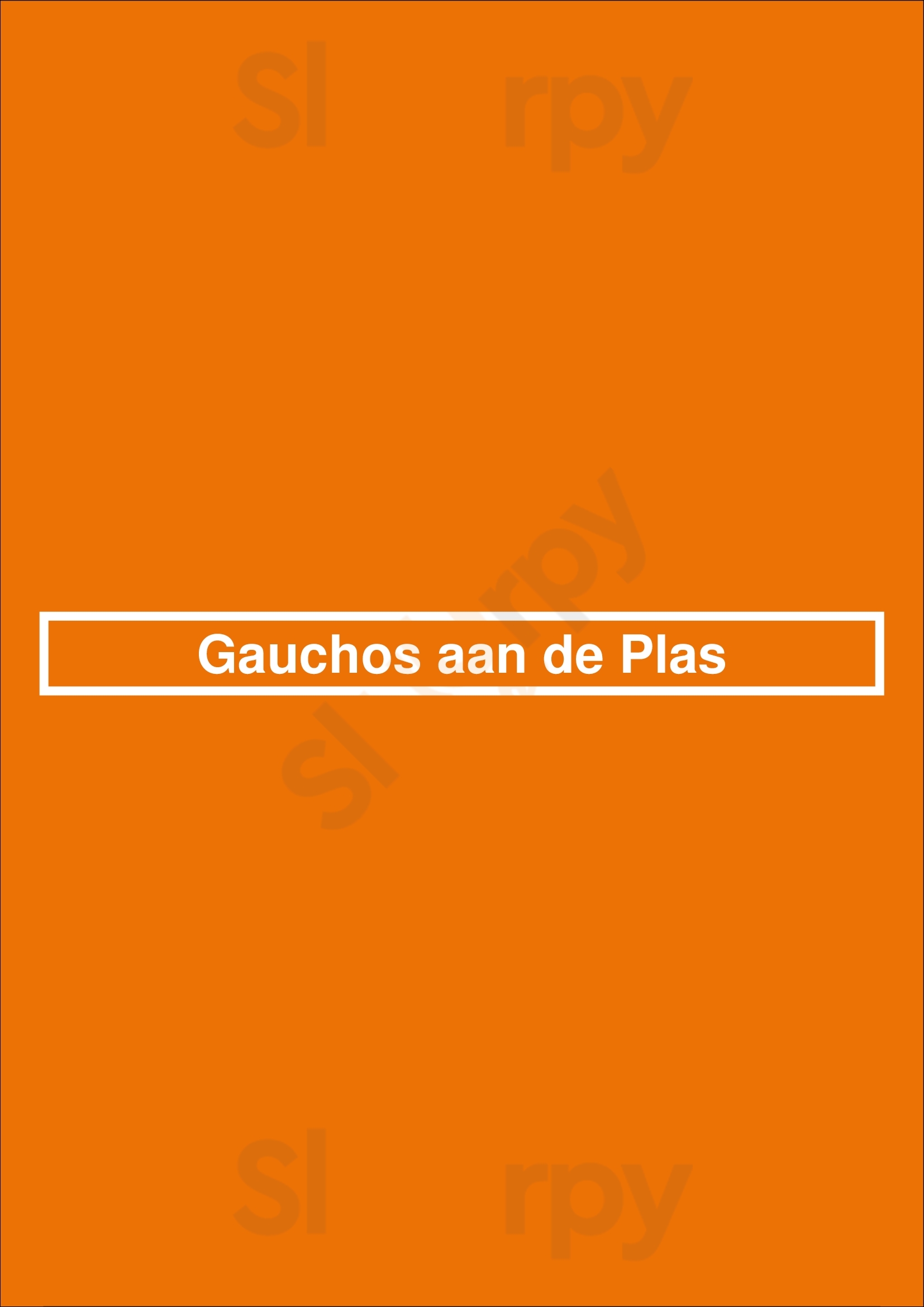 Gauchos Aan De Plas Rotterdam Menu - 1