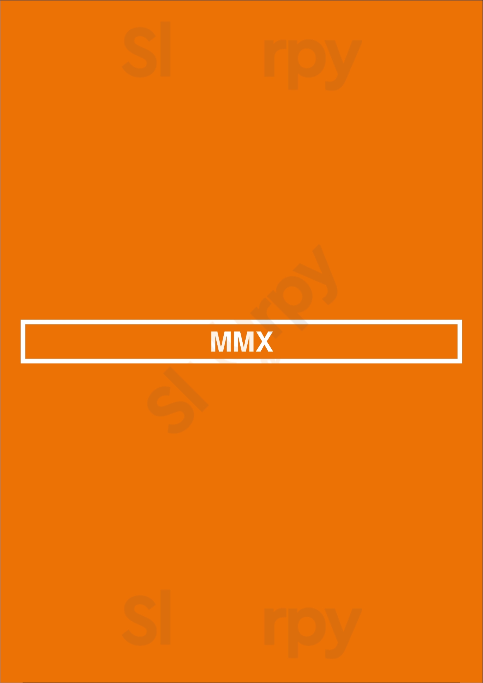 Mmx Zandvoort Menu - 1
