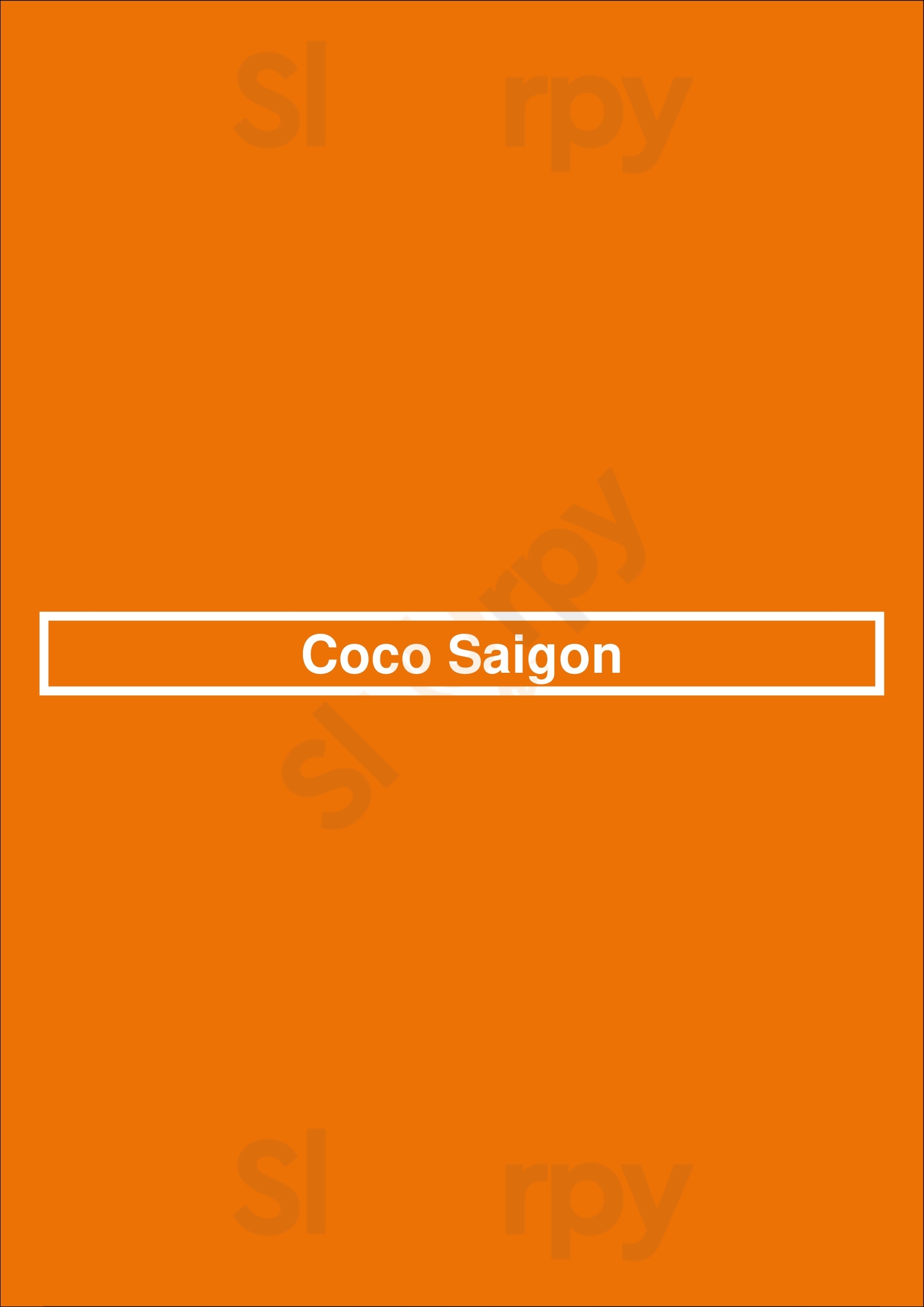 Coco Saigon Noordwijk Menu - 1