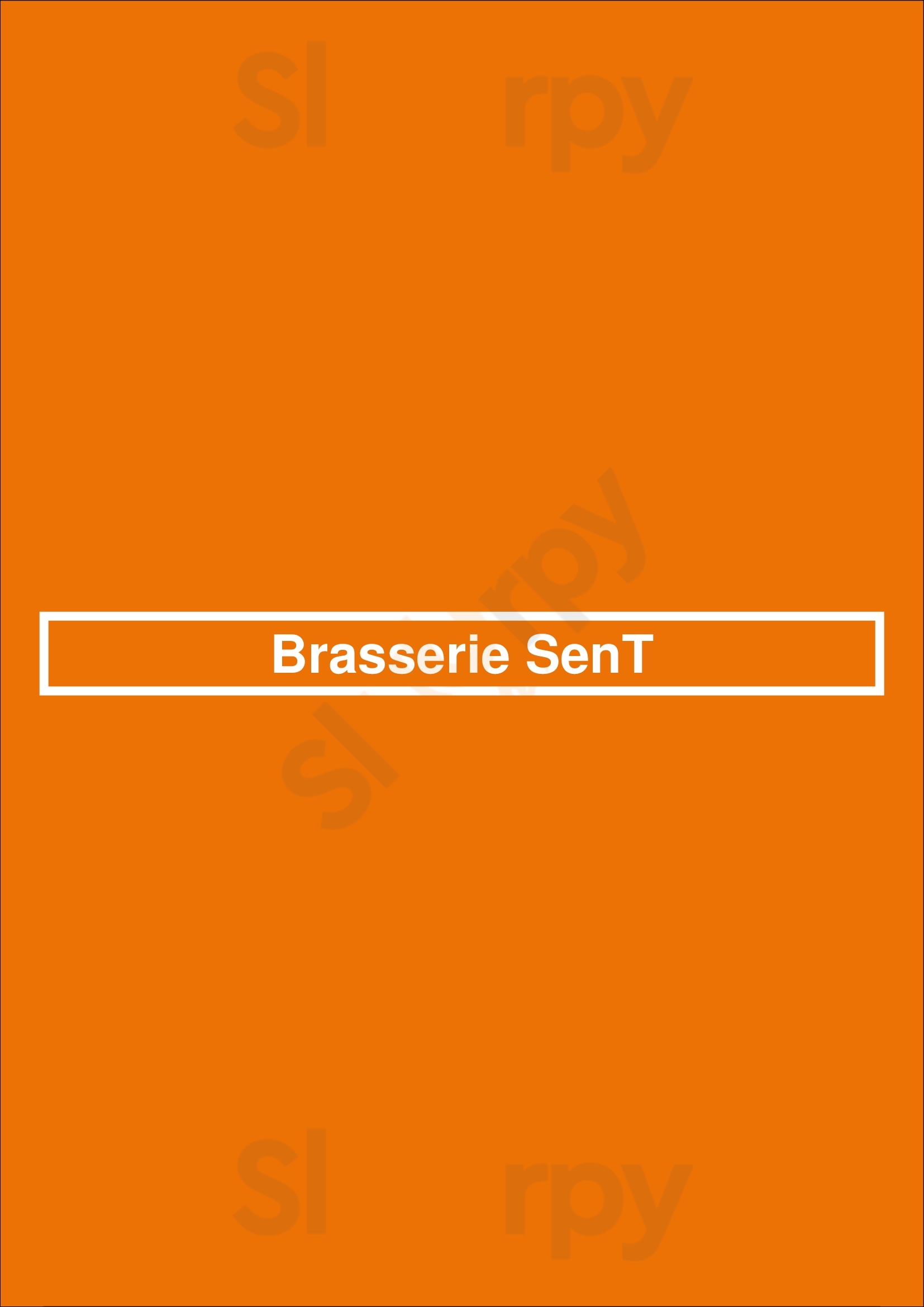 Brasserie Sent Amsterdam Menu - 1